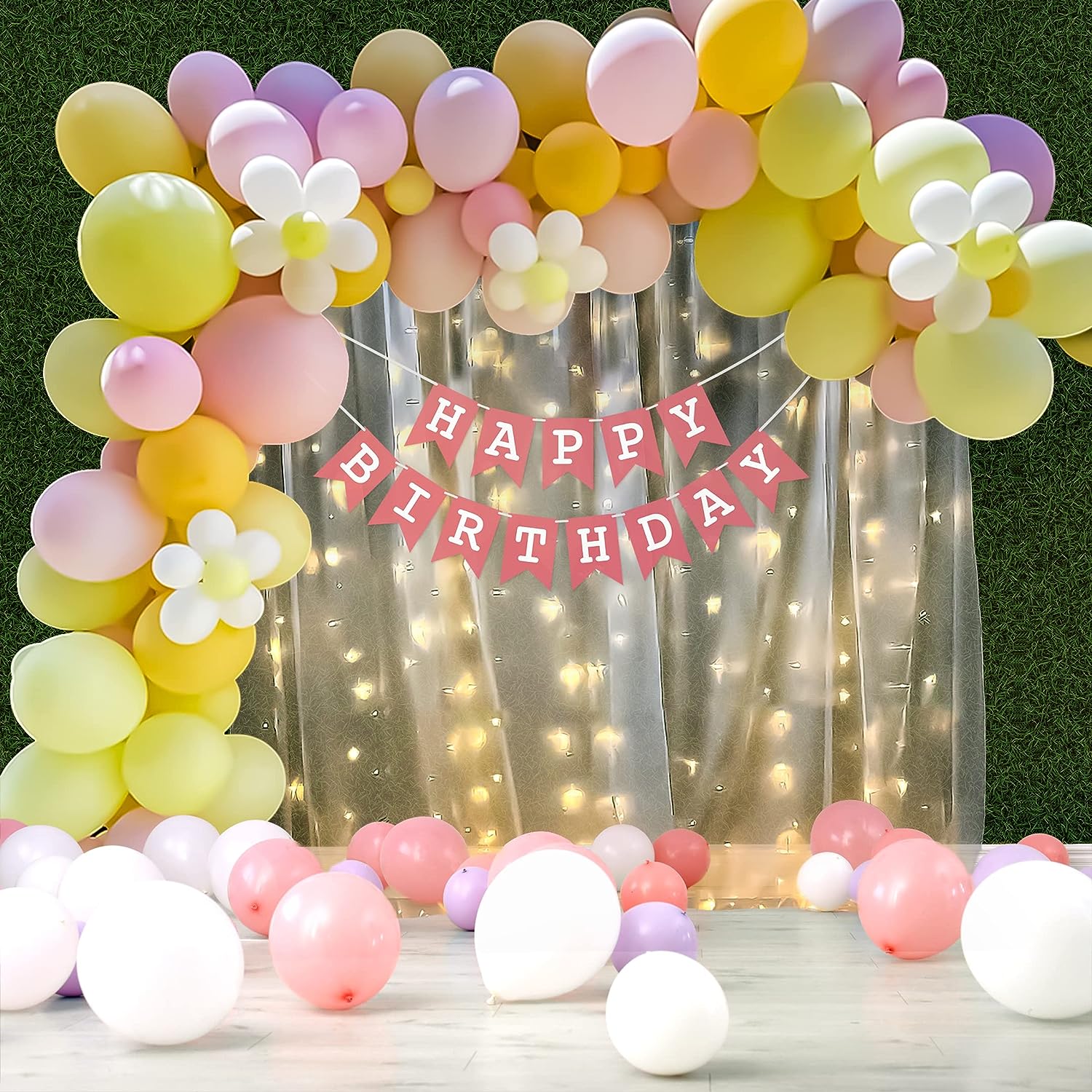 Pastel Theme Birthday Decoration Kit for Girls