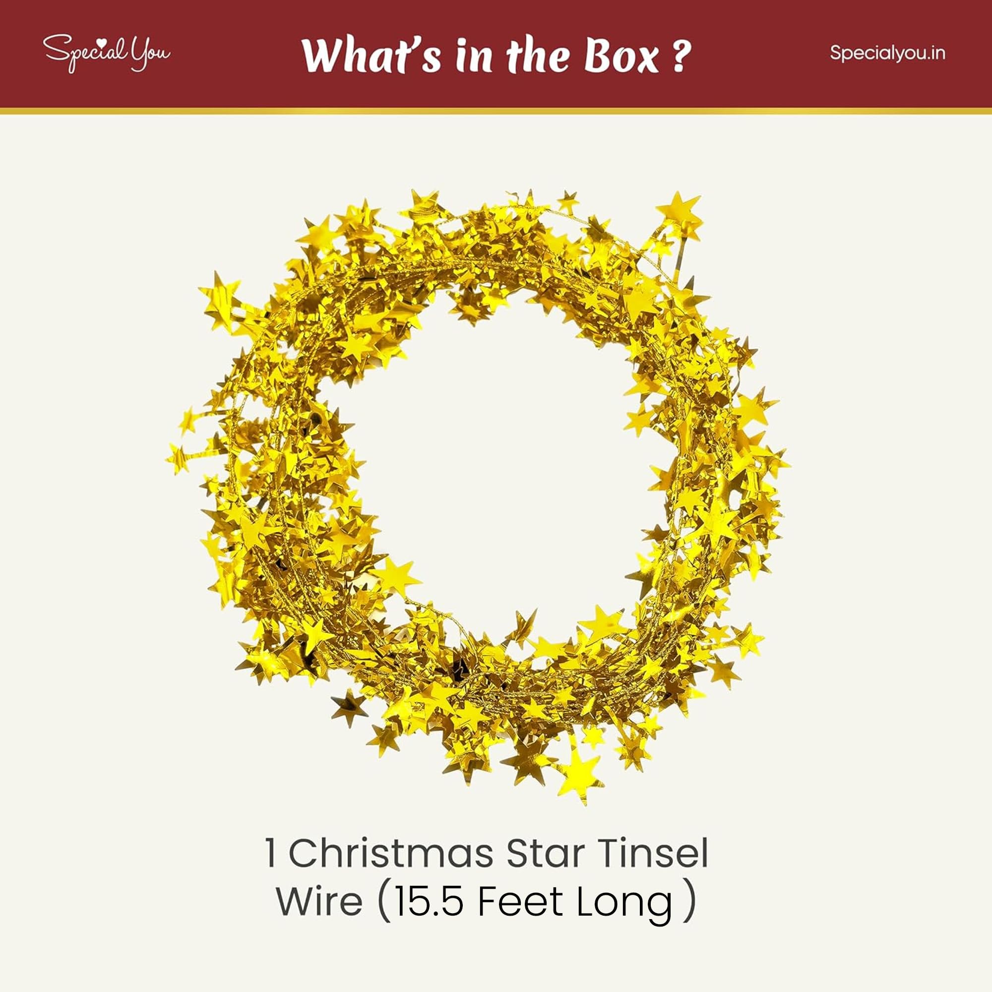 Gold Star Tinsel: Shiny Elegance - Special You