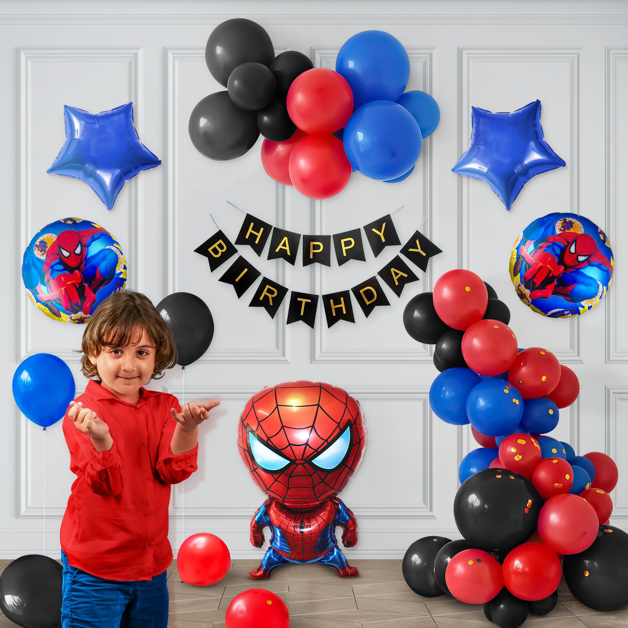 Spiderman-themed decoration kit