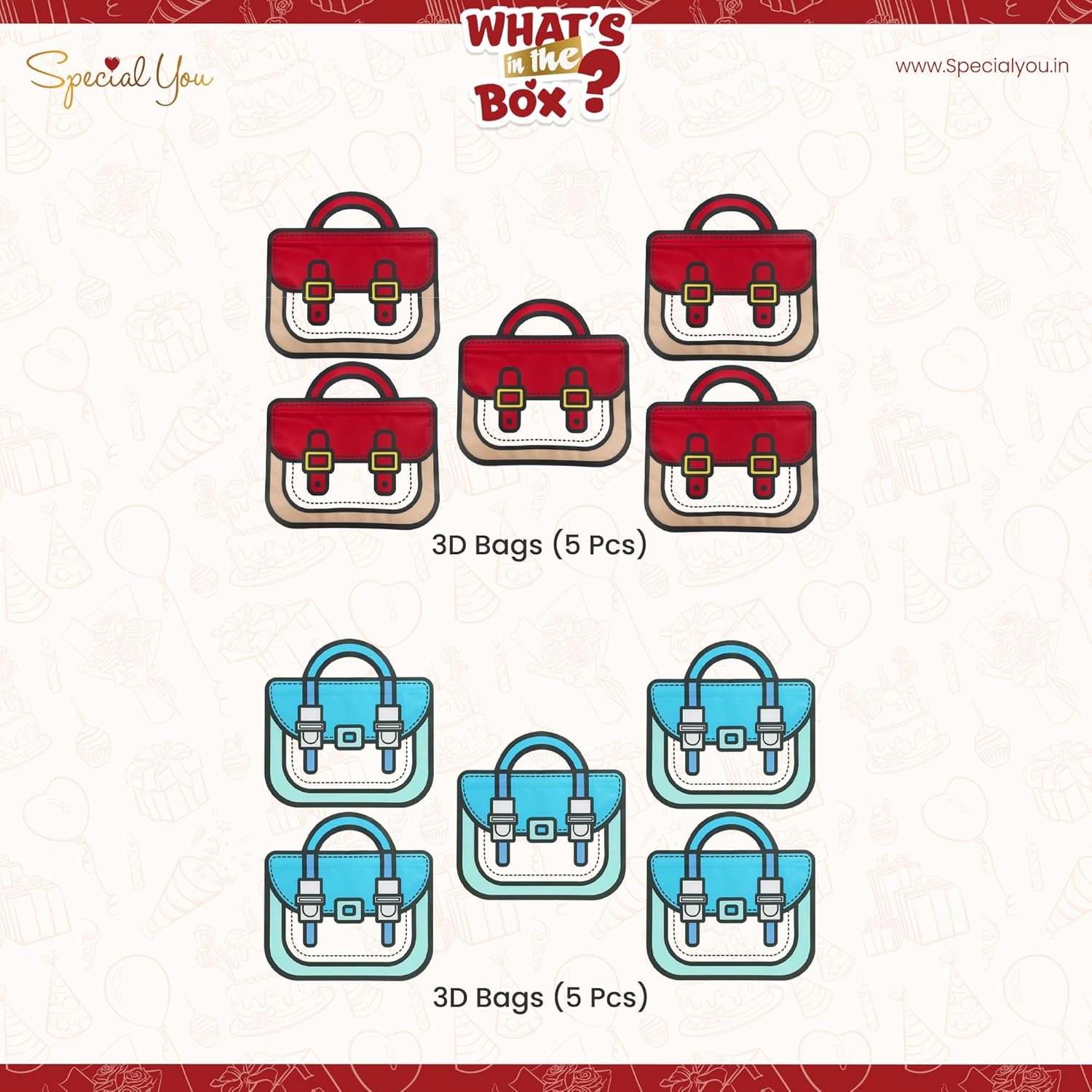 Printed Return Gift Bag Pack of 10