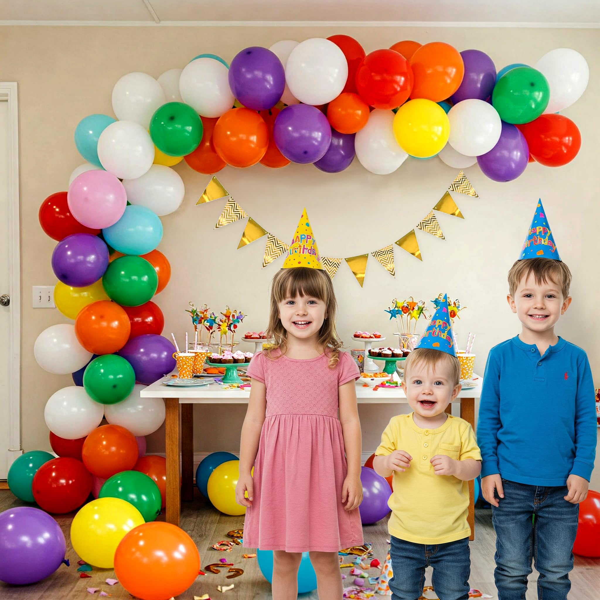 Multicolor Balloons Decoration Kit-73pcs