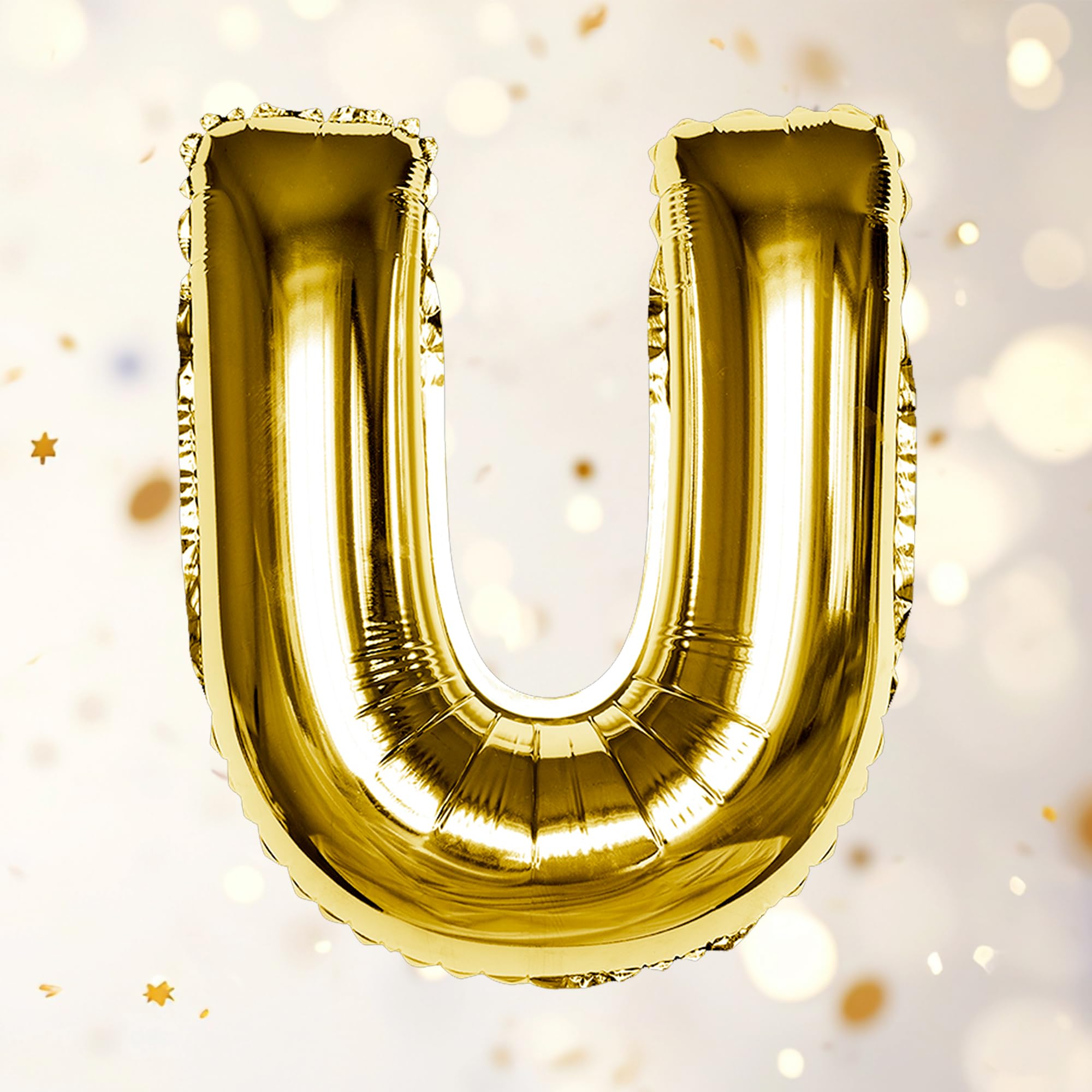 Gold U Letter Foil Balloon
