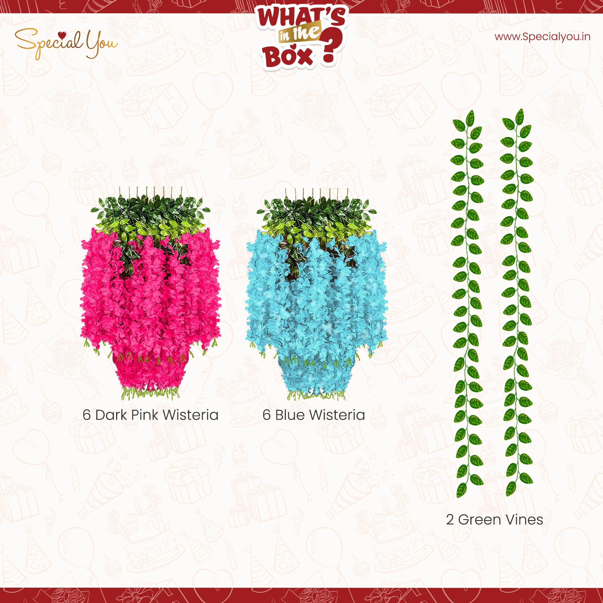 Pink Blue Diwali Decor Kit