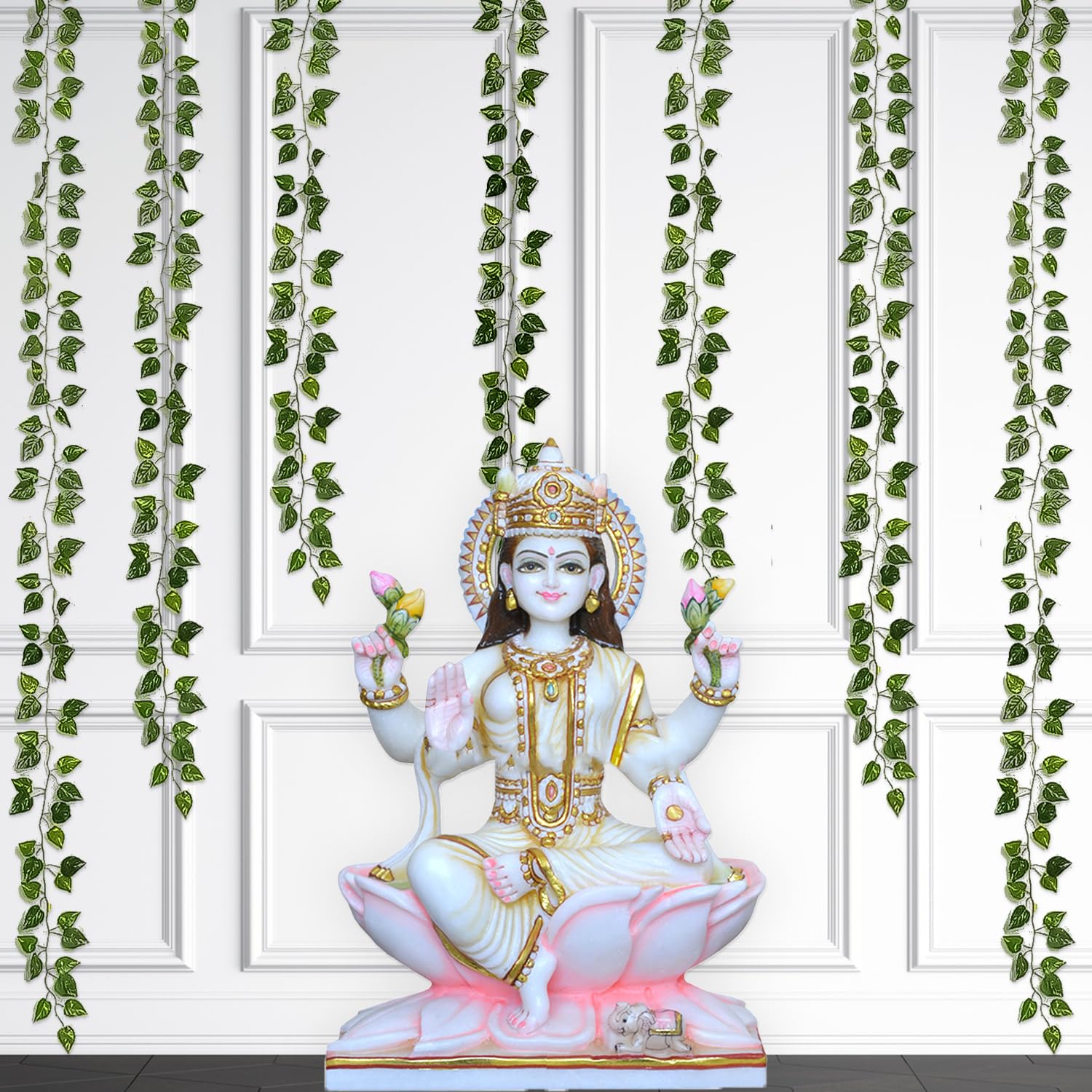 Ganpati Green Vines Decor Kit