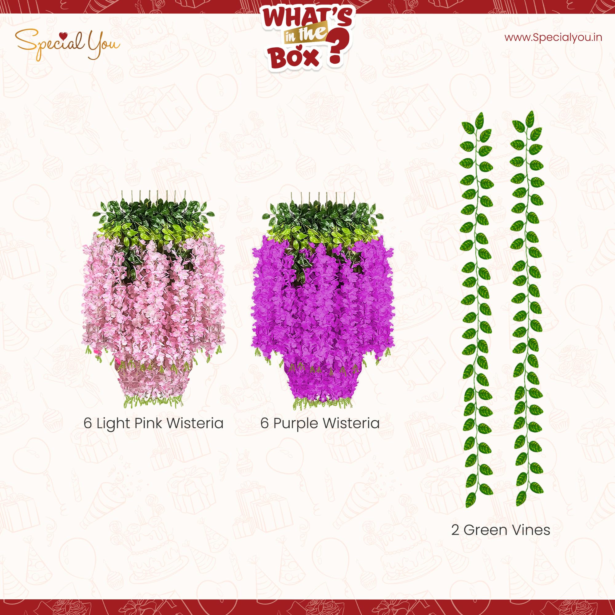 Light Pink Purple Ganpati Decor
