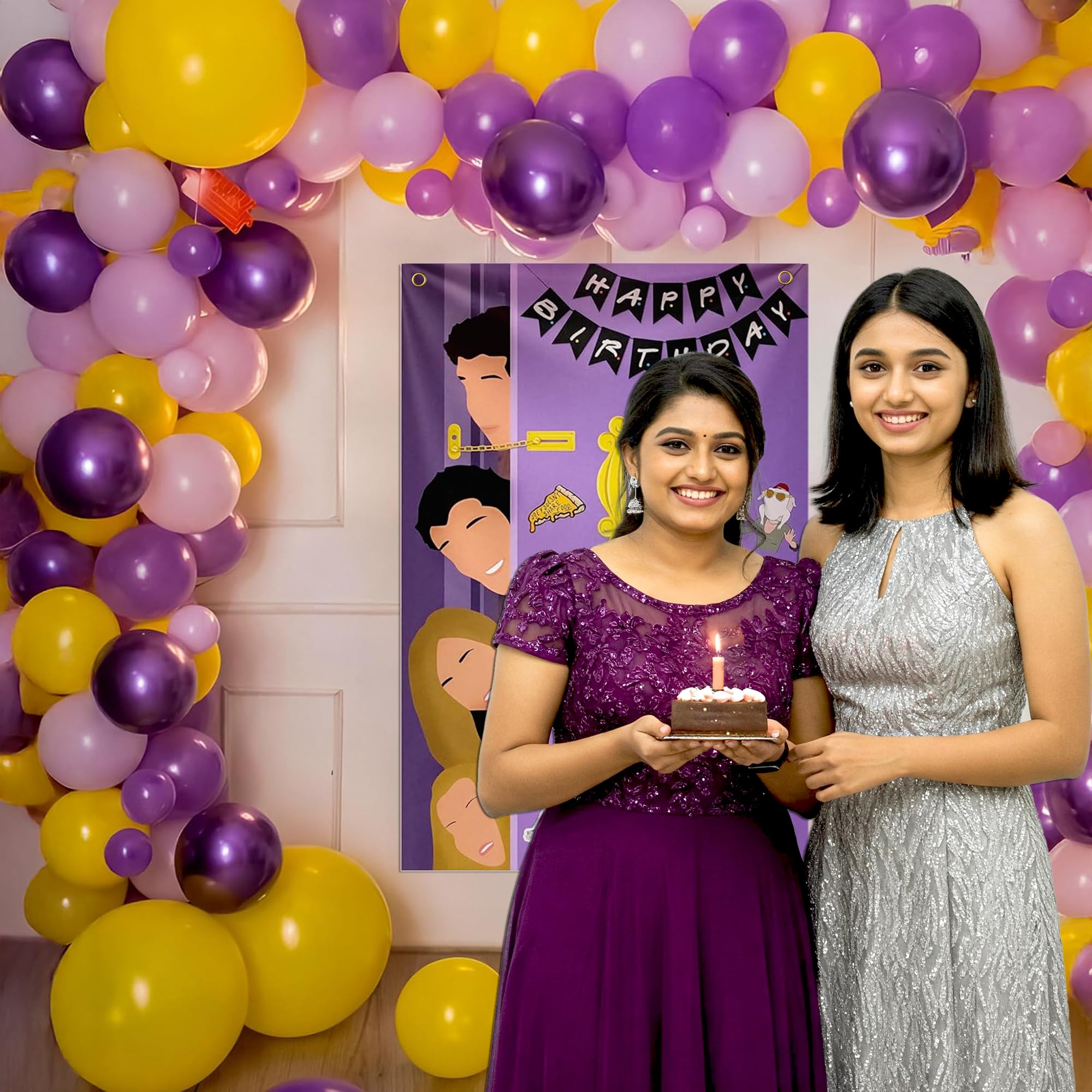 friends theme birthday decoration