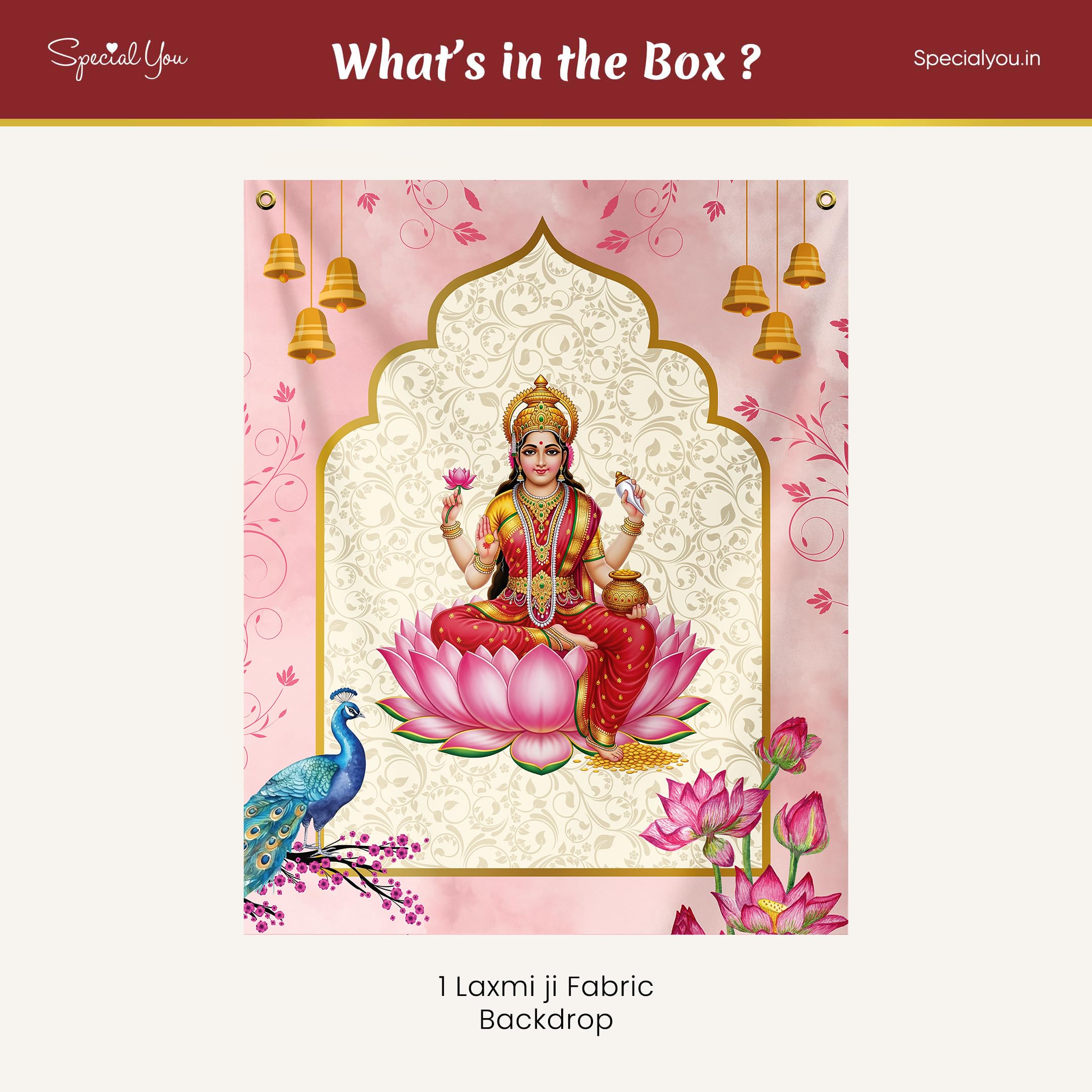 Laxmi Ji Backdrop for Diwali
