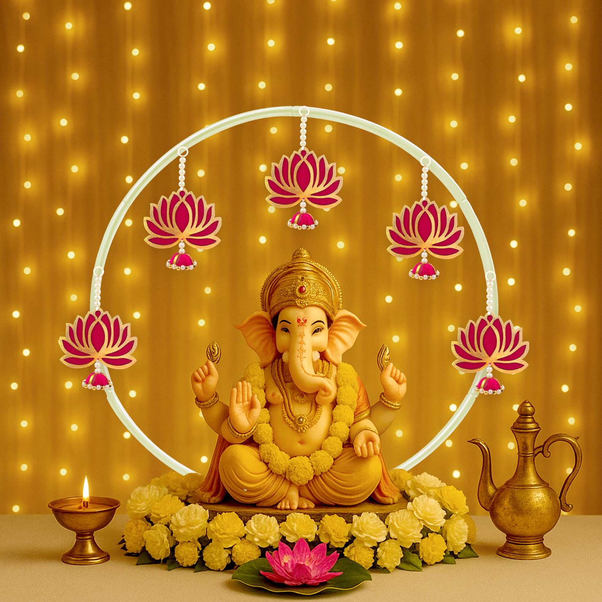 Divine Ganpati Backdrop Decor