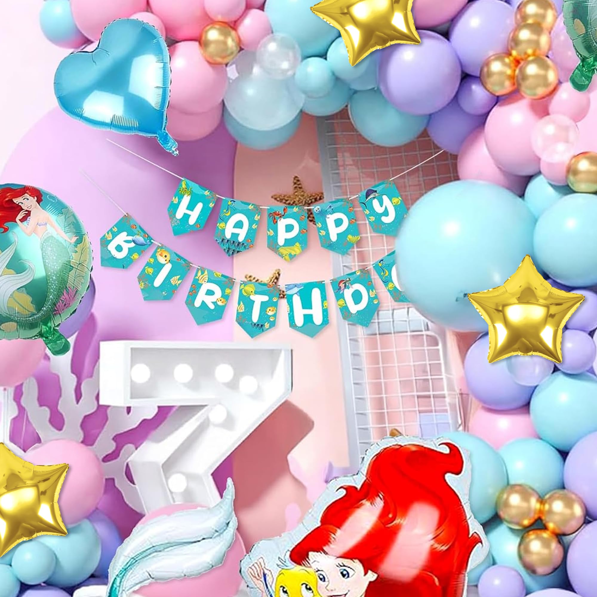 Mermaid Theme Birthday Decorations