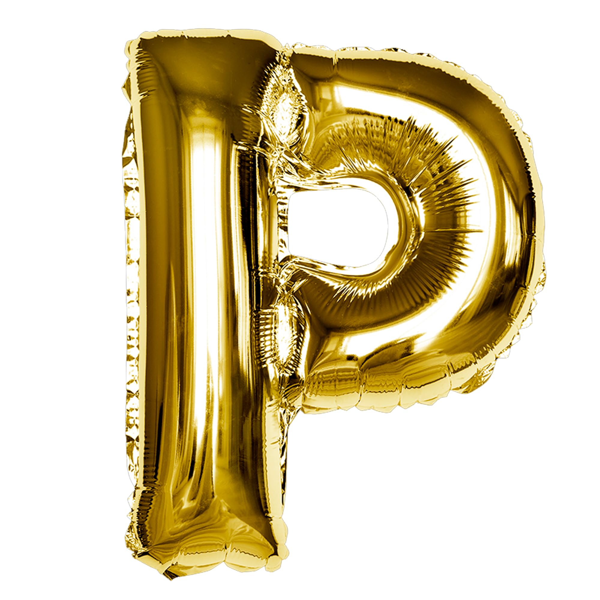 Gold P Letter Foil Balloon