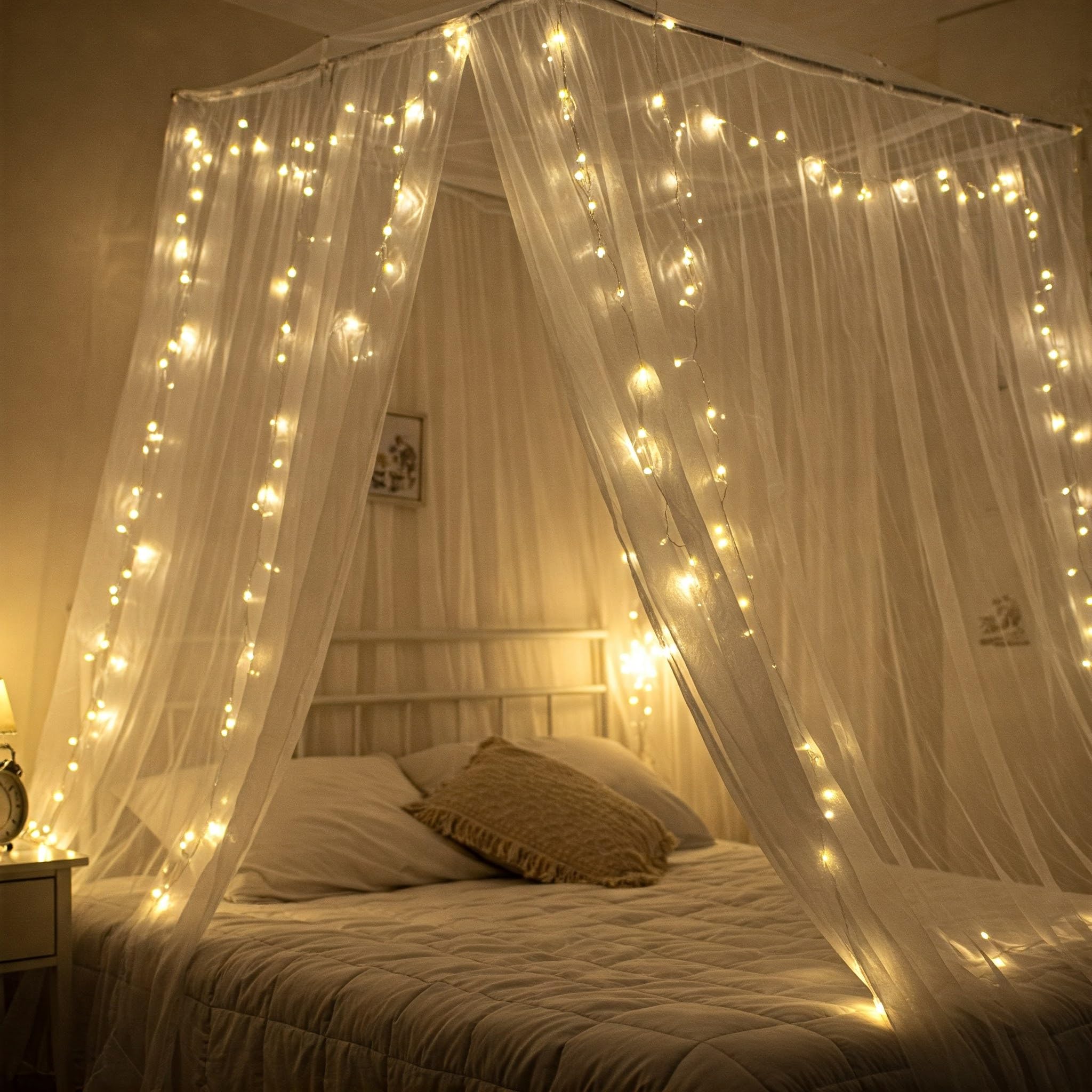 White net Canopy Decoration