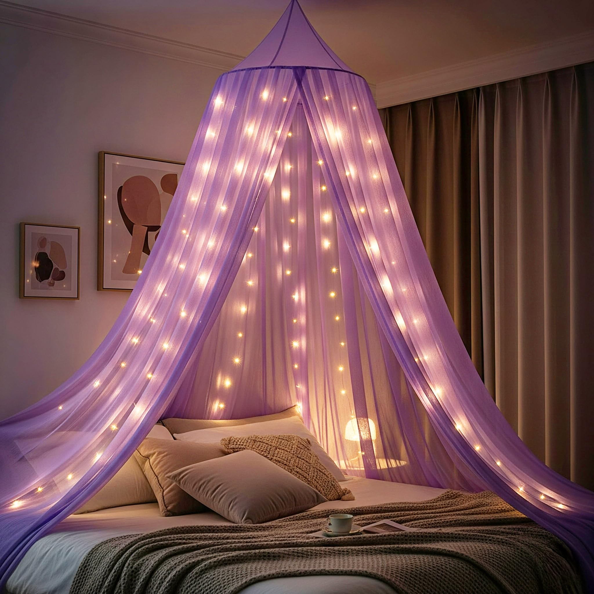 Lavender Canopy Decor