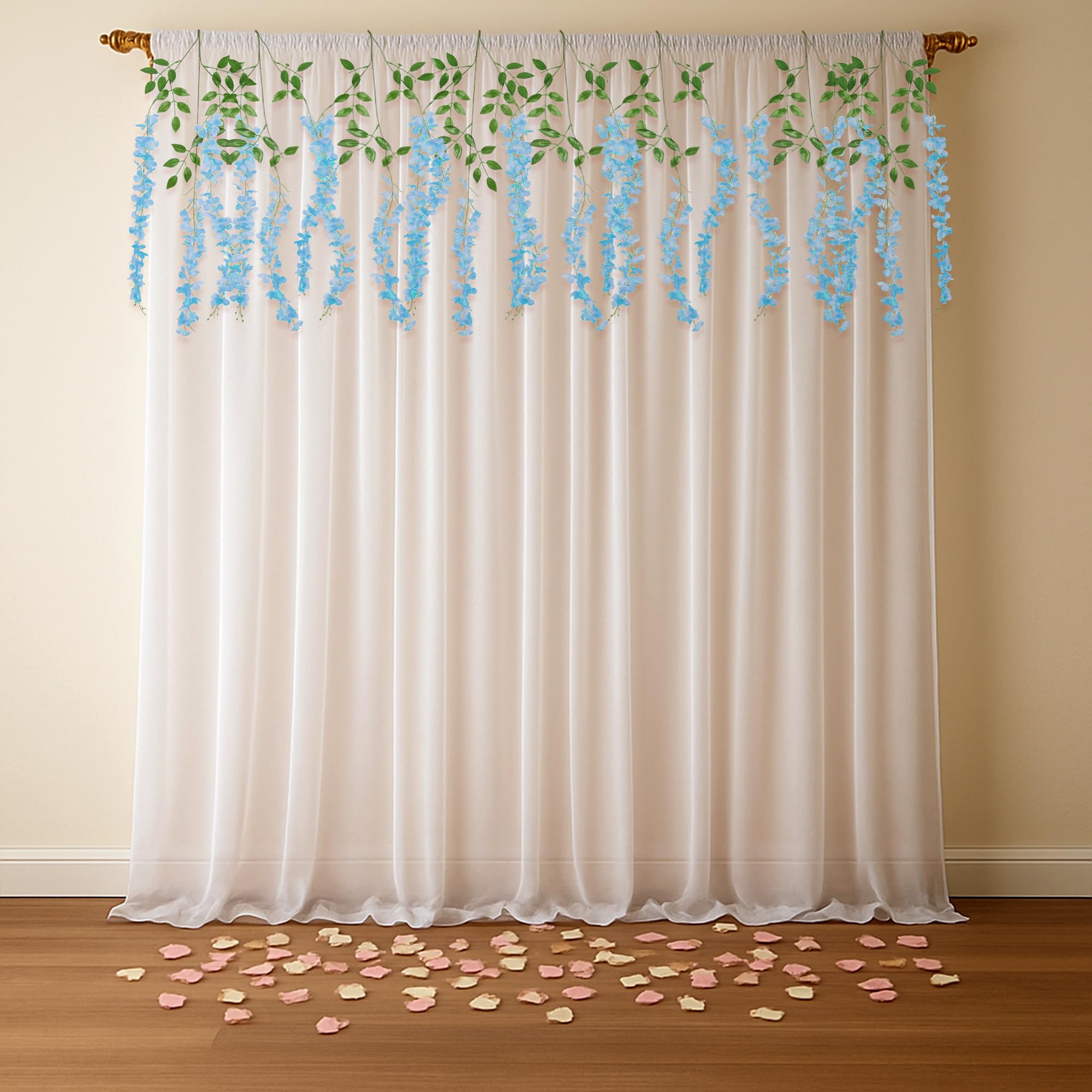 Blue Wisteria Ganpati Decor