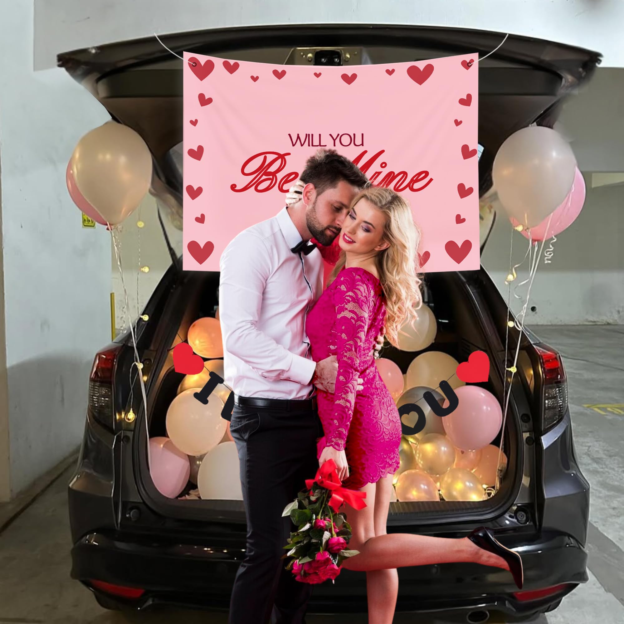 Car theme balloon combo with backdrop