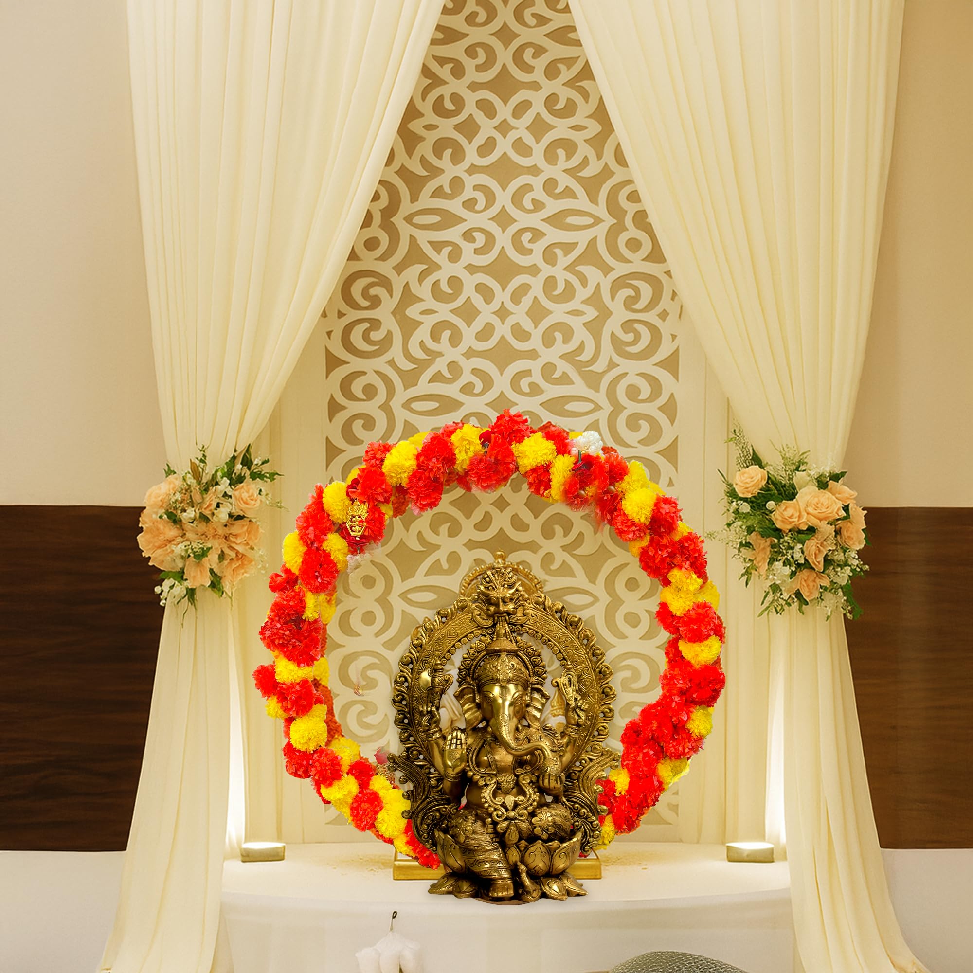 PVC Stand Ganpati Decor