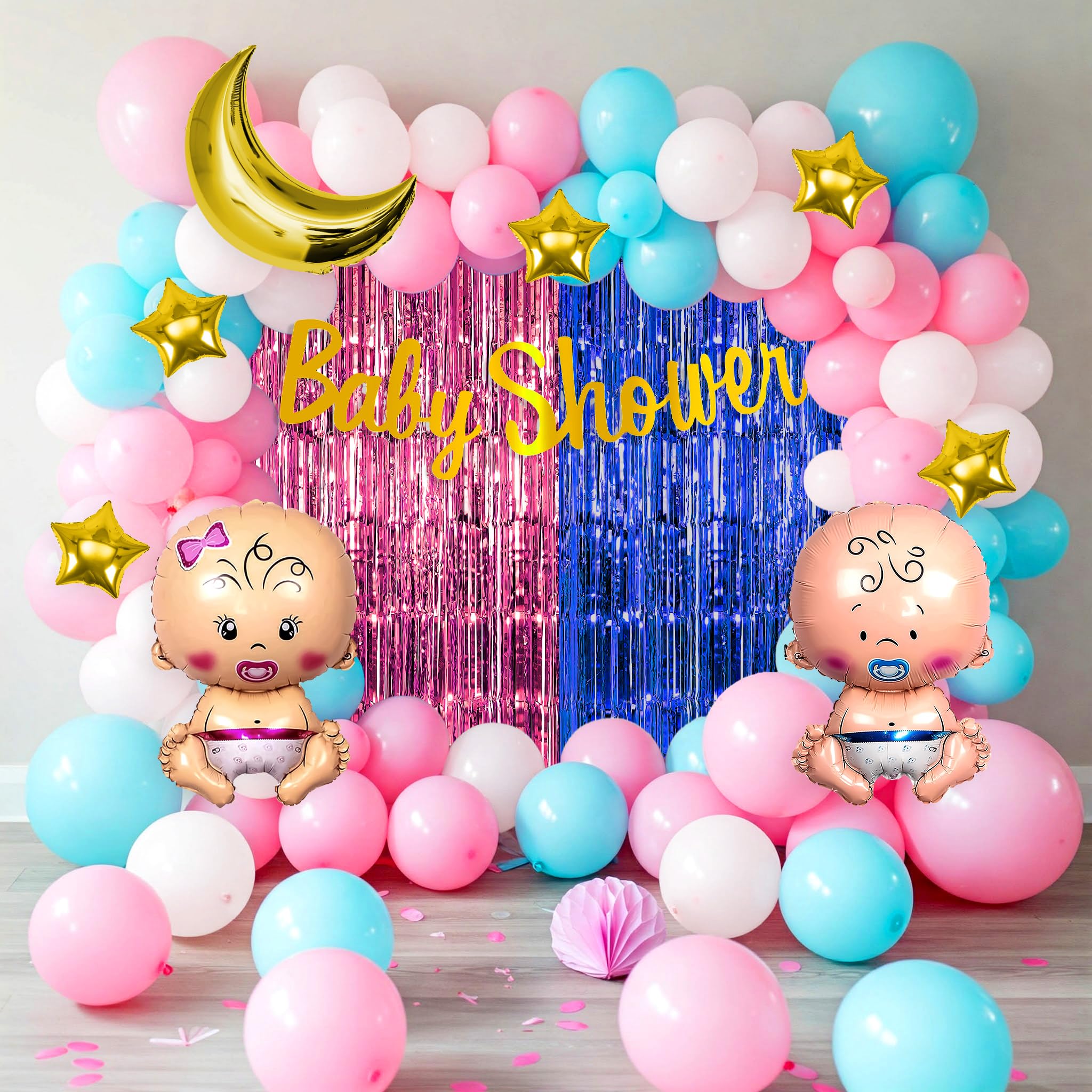 Pink & Blue Baby Shower-64 pcs