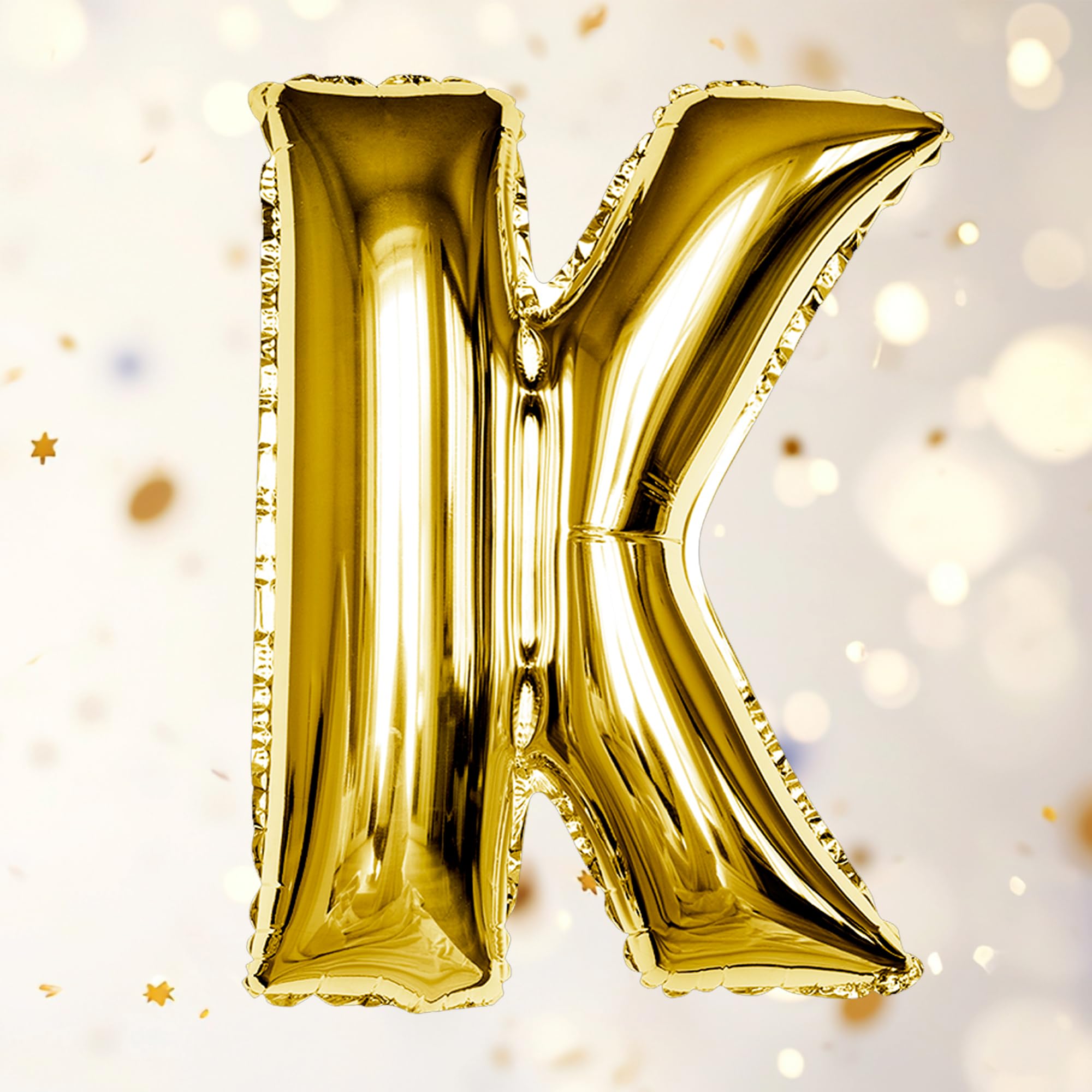 Gold K Letter Foil Balloon