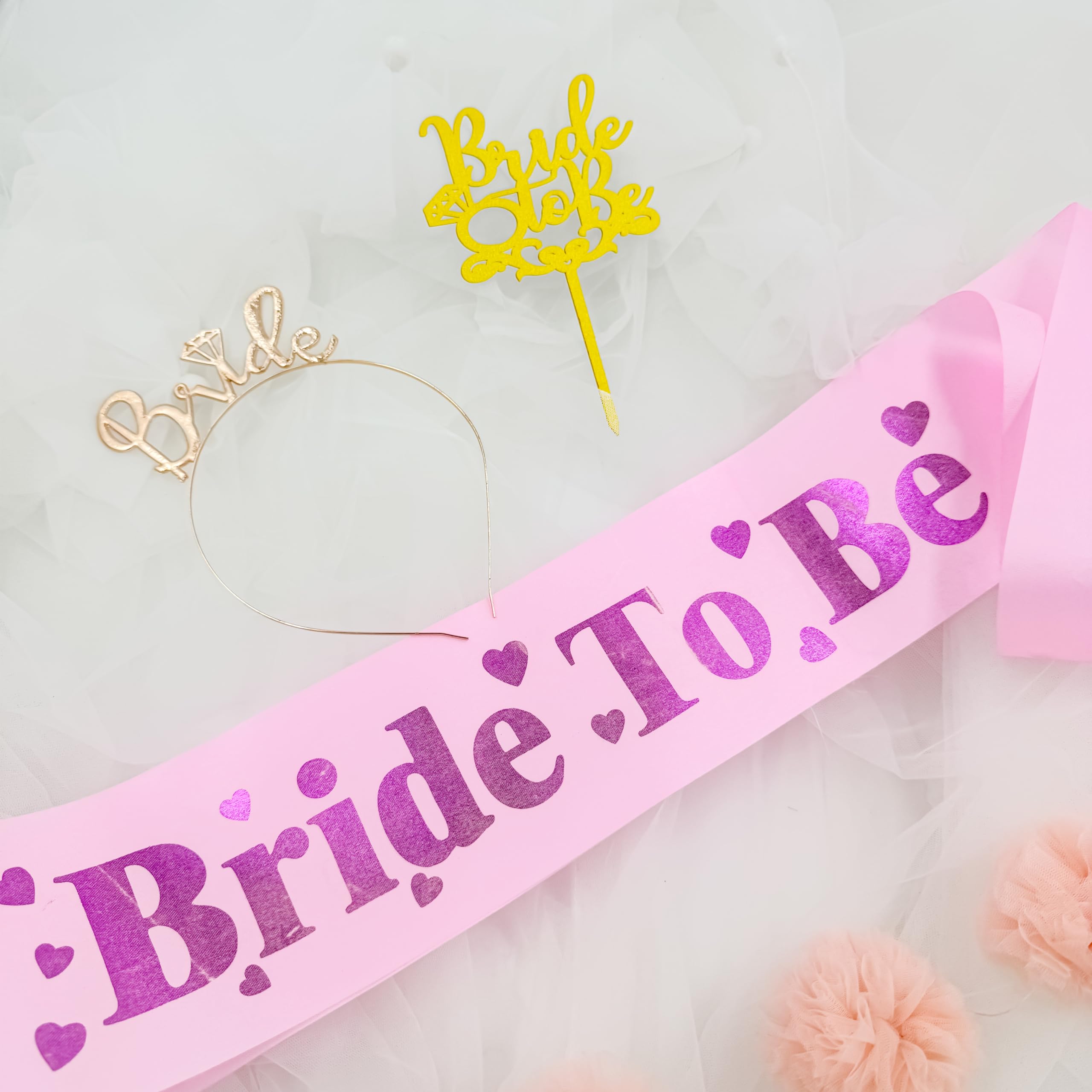Bride to be Sash, Crown & Cake topper