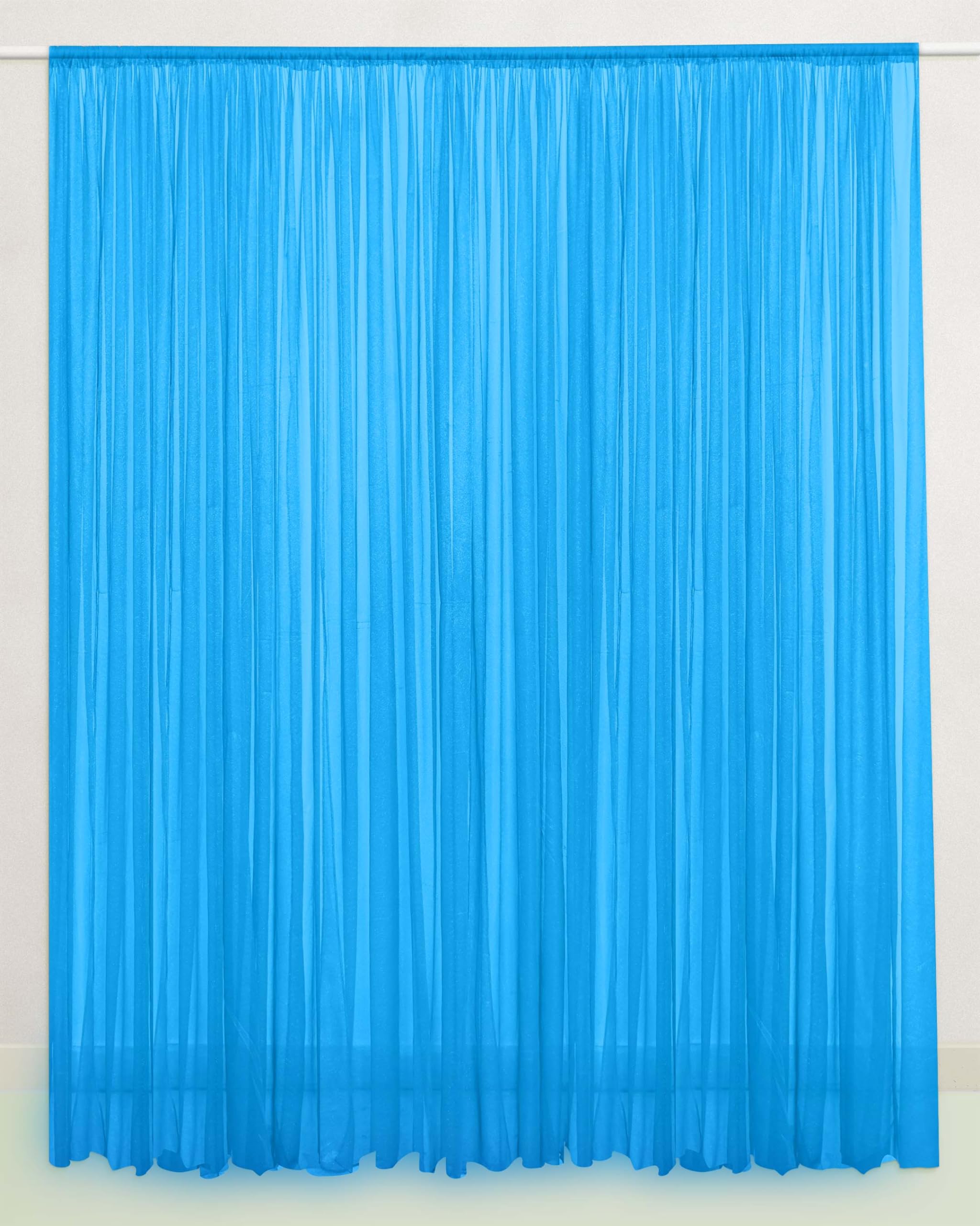 Sky Blue Chiffon curtain for decoration