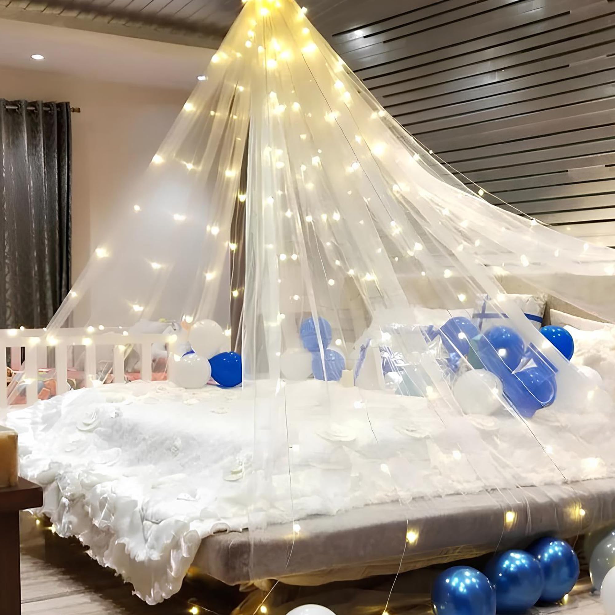 White net fabric for canopy