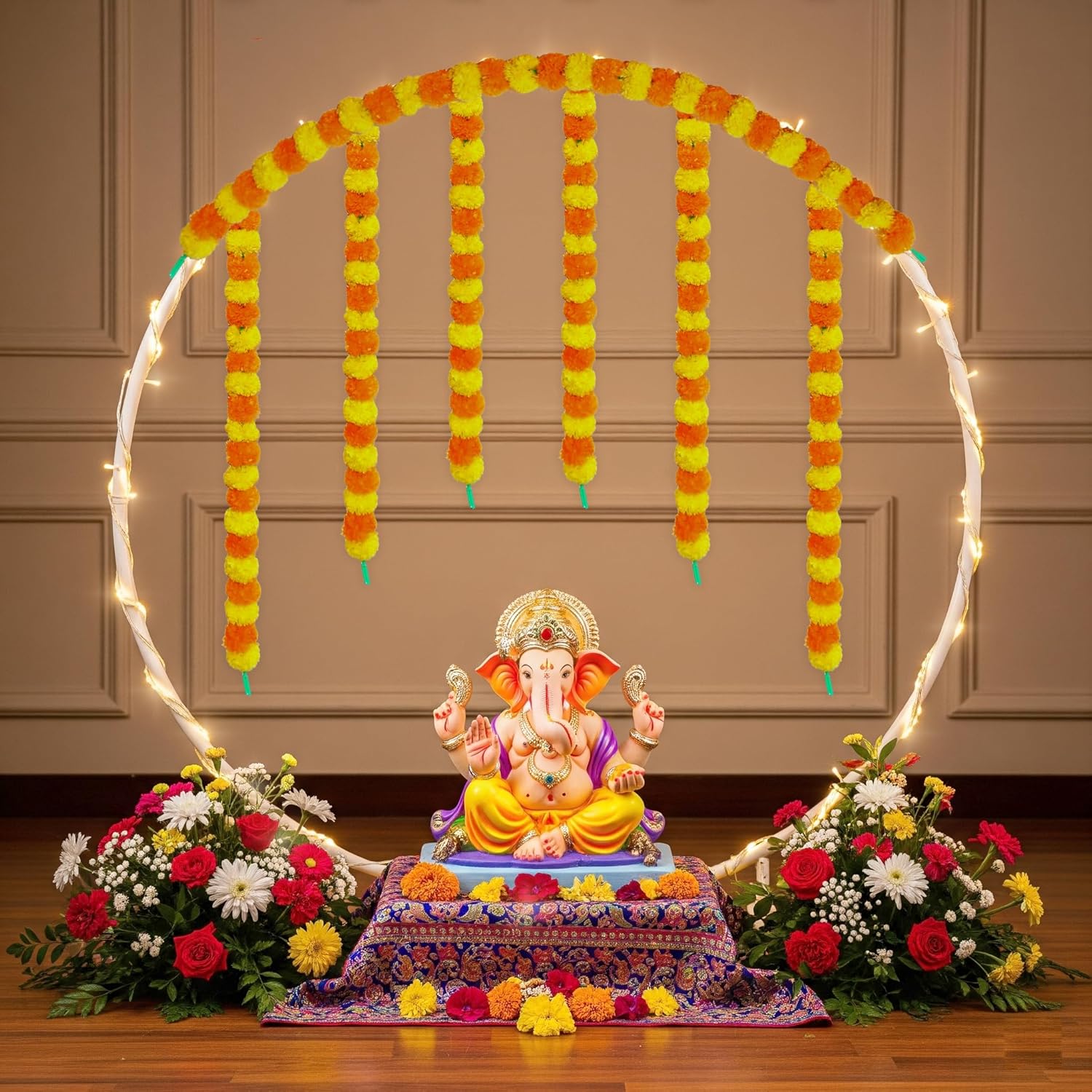 Diwali Marigold with Stand