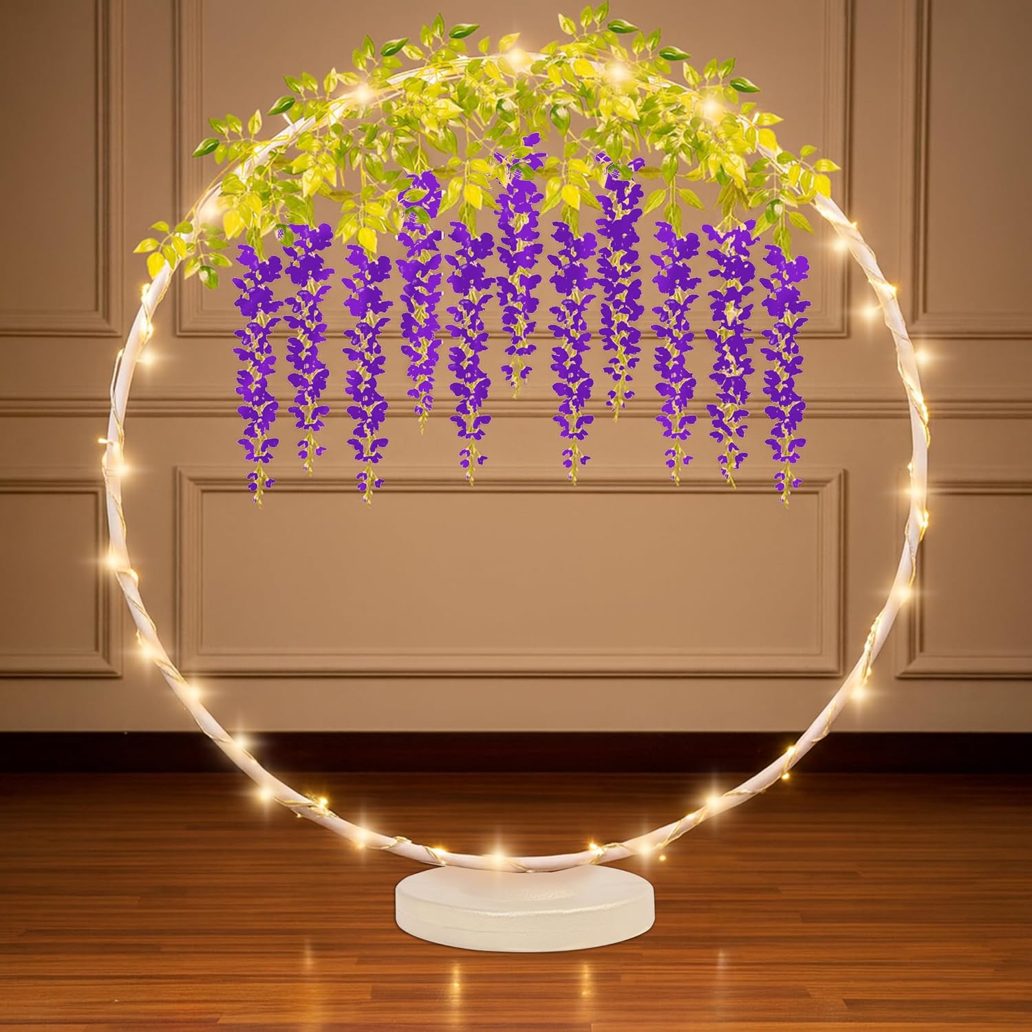 Ganpati Stand with Purple Wisteria