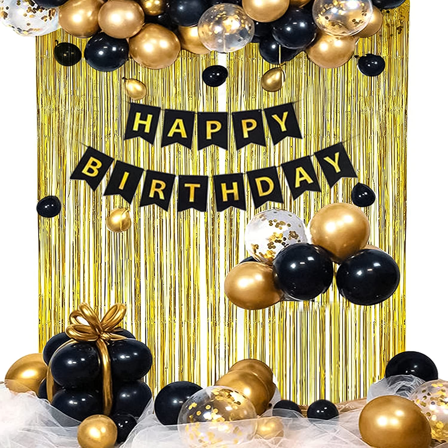 Stunning Black and Gold Birthday Decoration Ideas