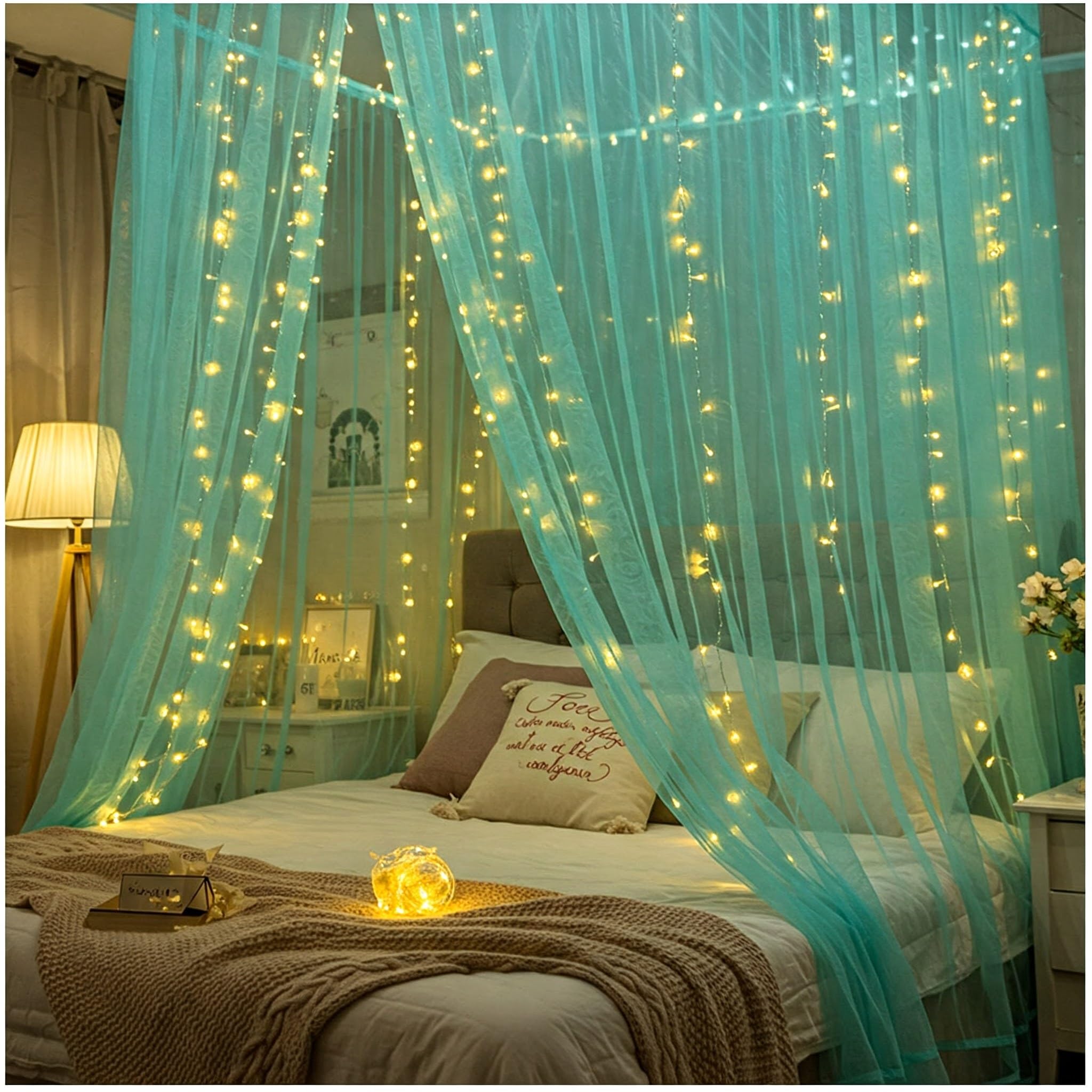 Turquoise net Cloth for Decoration