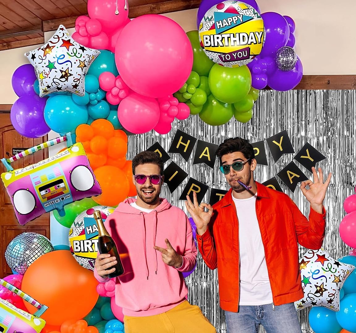 Retro theme Birthday decoration kit