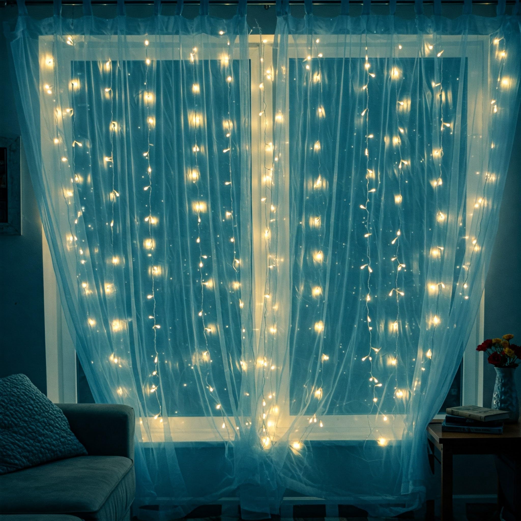 Blue Net Cloth for Decoration 5mtr
