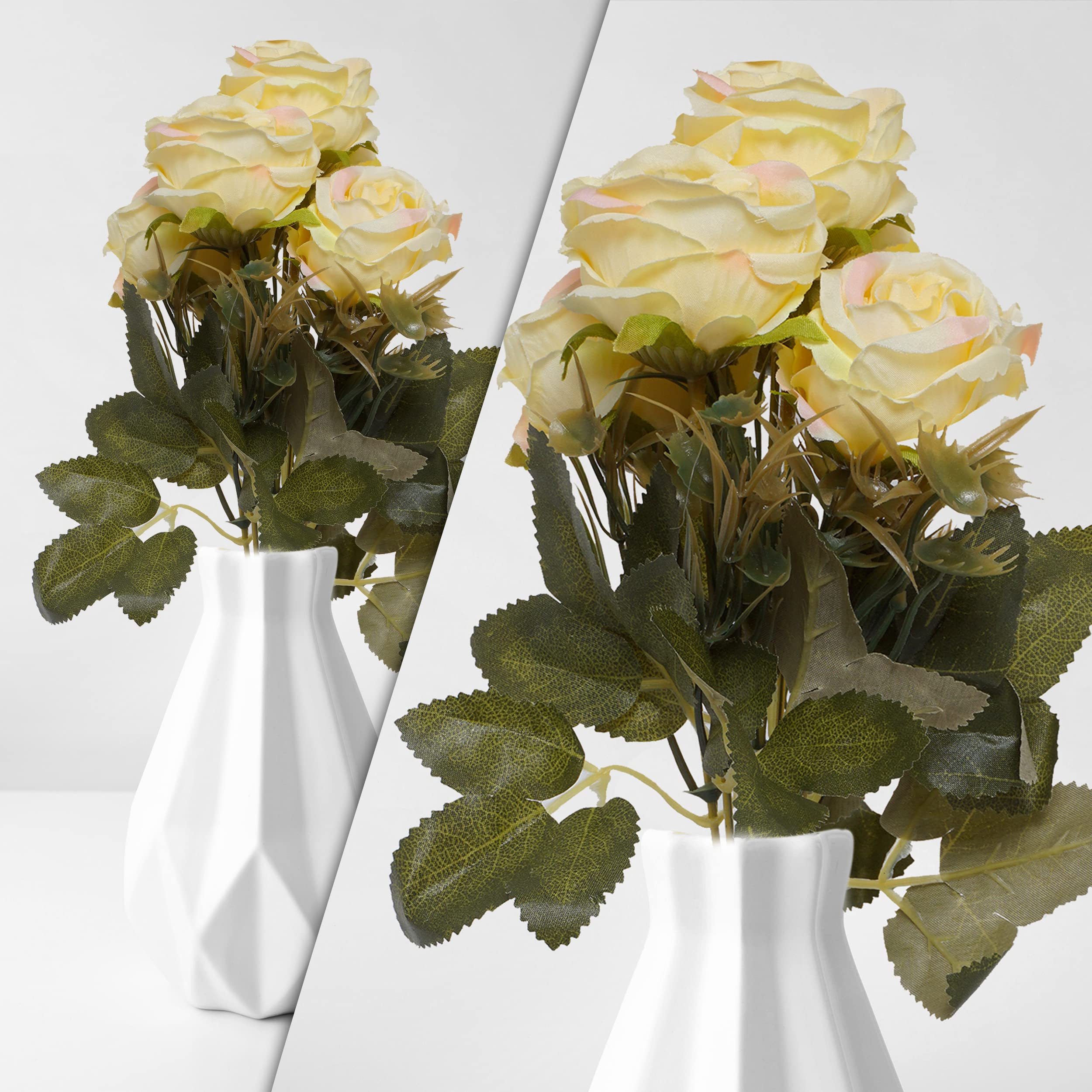 white roses