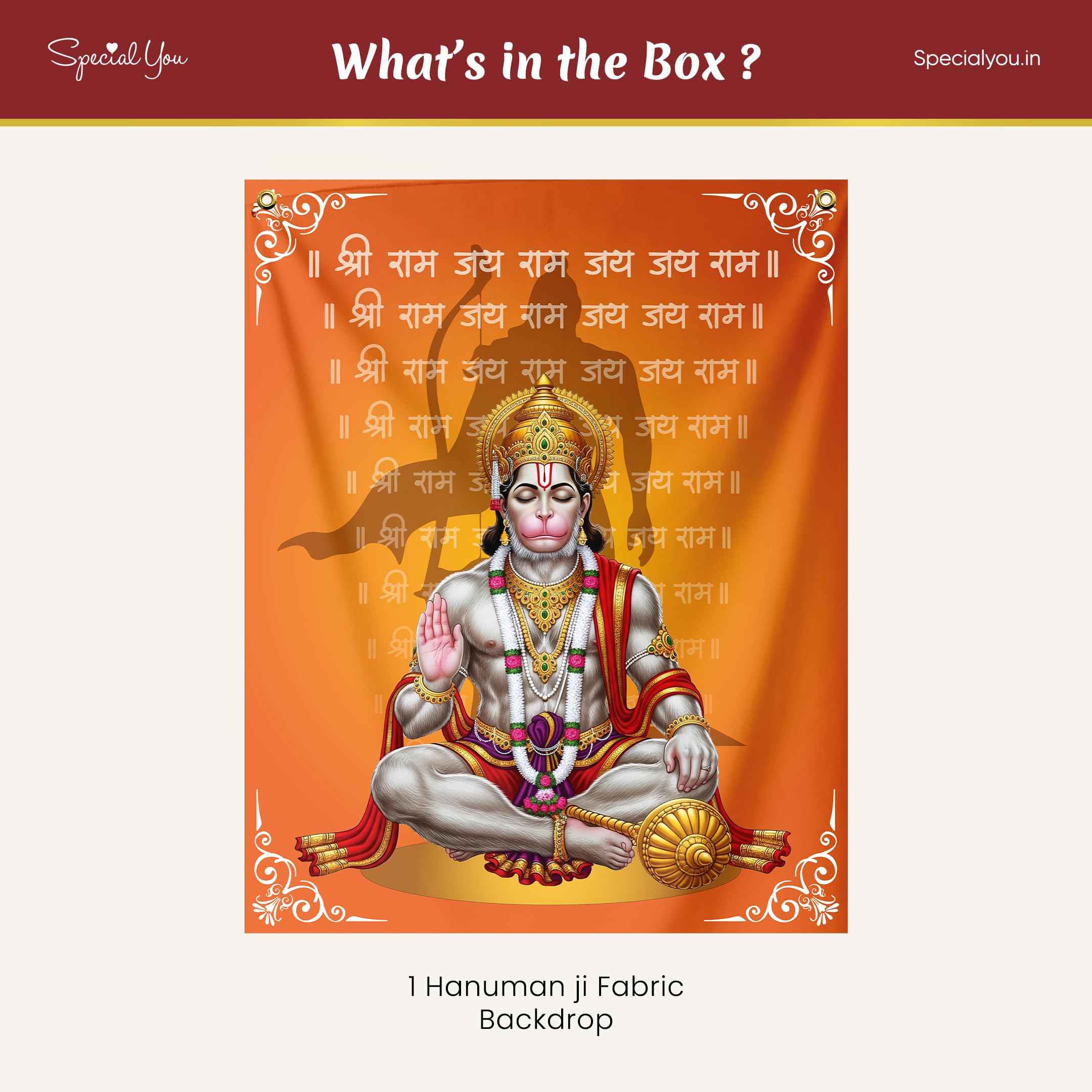 Hanuman Backdrop Decor