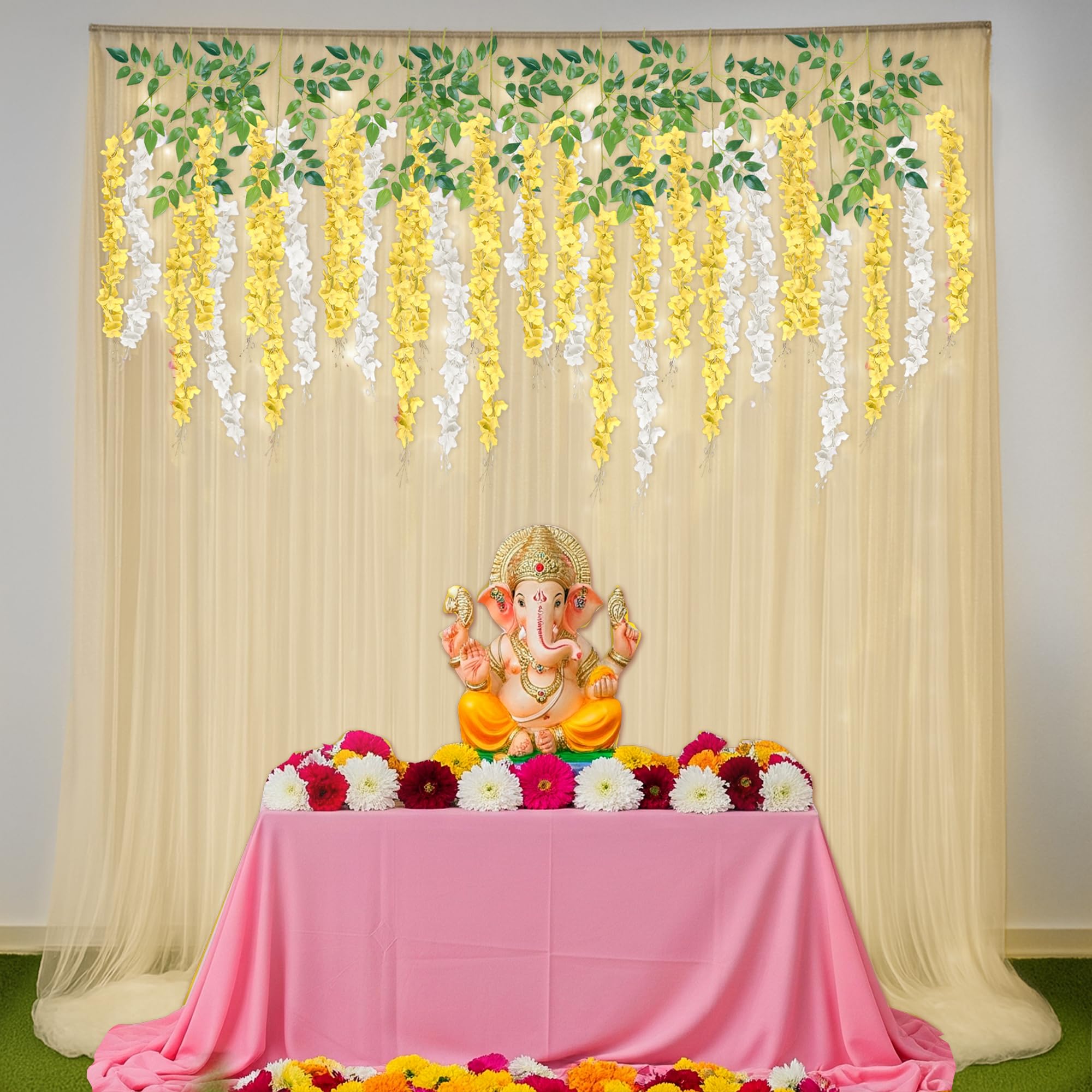 Ivory Yellow Diwali Decor Kit
