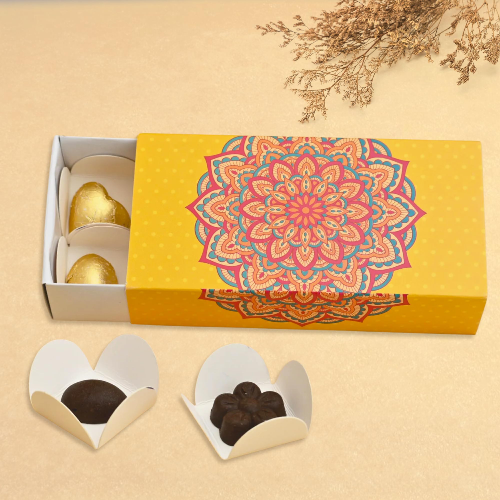 Pack of 10 Sliding Box for Chocolate Packing