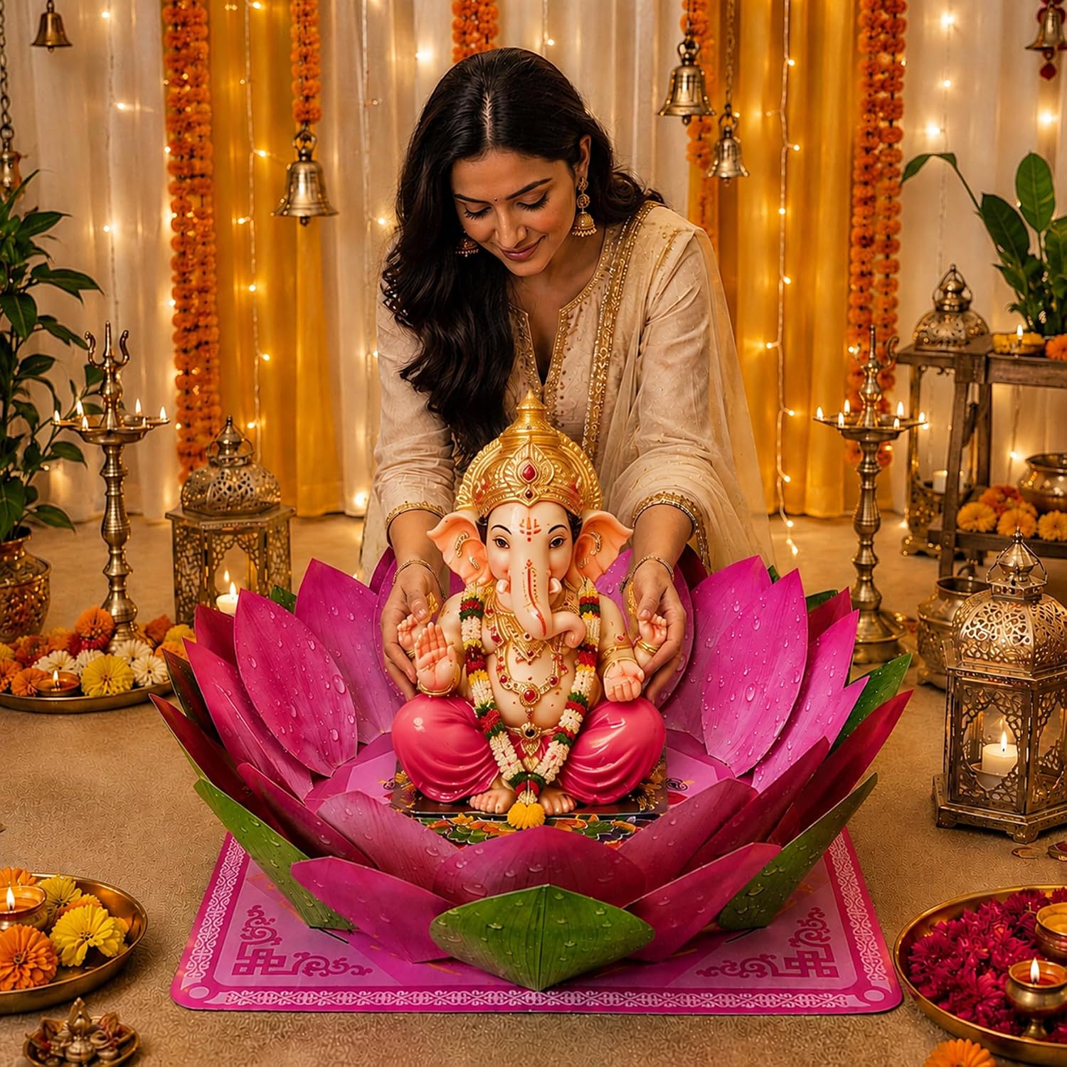 Ganpati Lotus Makhar