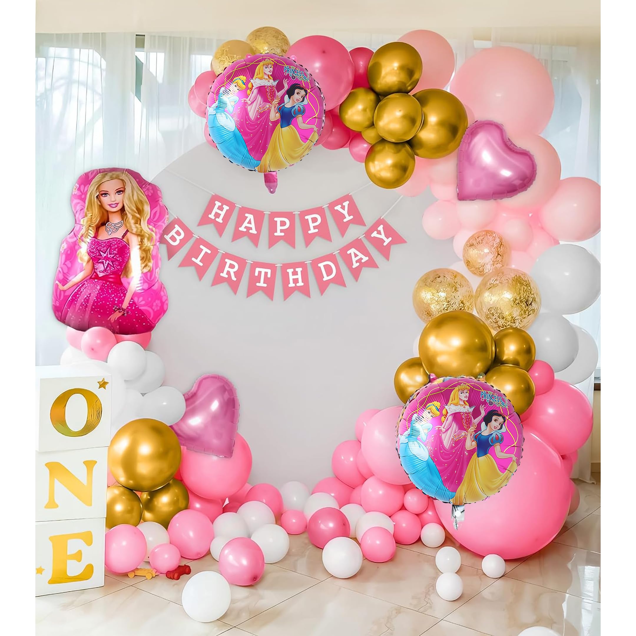 Barbie Theme Birthday Decoration Kit for Girls