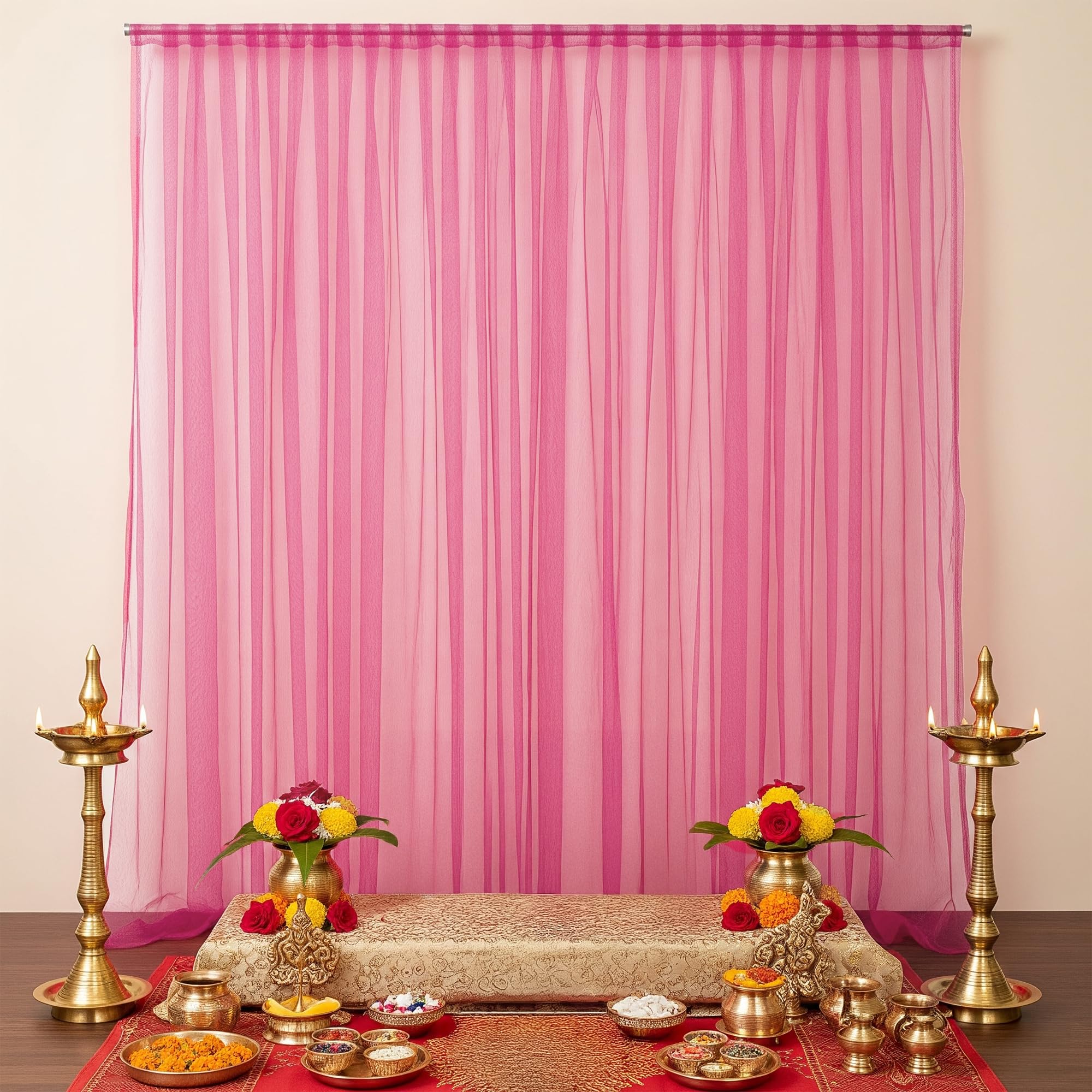 Ganpati Pink Bloom Decor