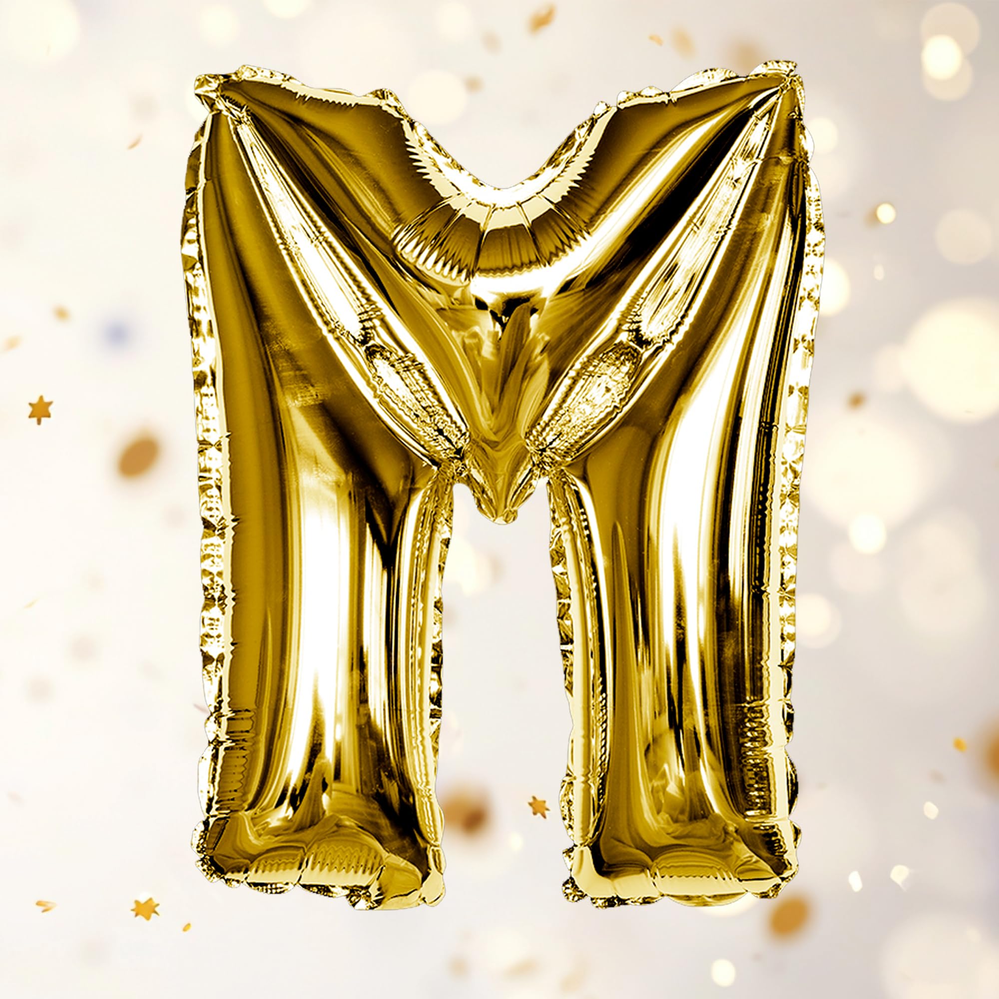 Gold M Letter Foil Balloon - Special You