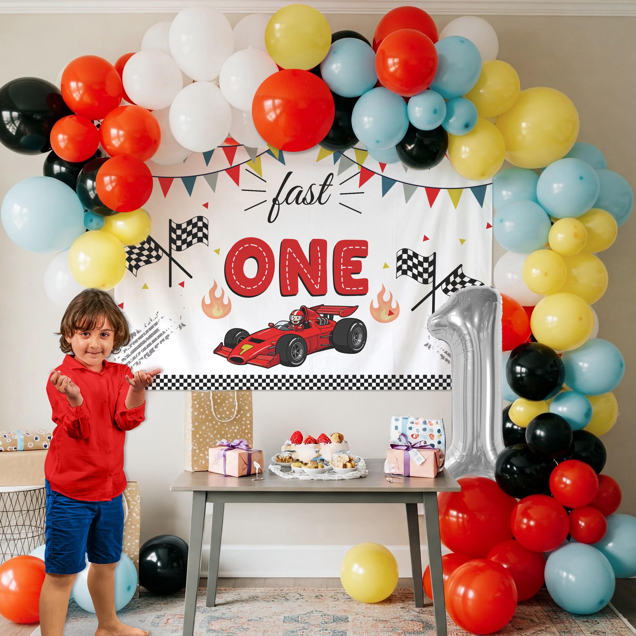 Car Theme Decoration for Birthday-54pcs