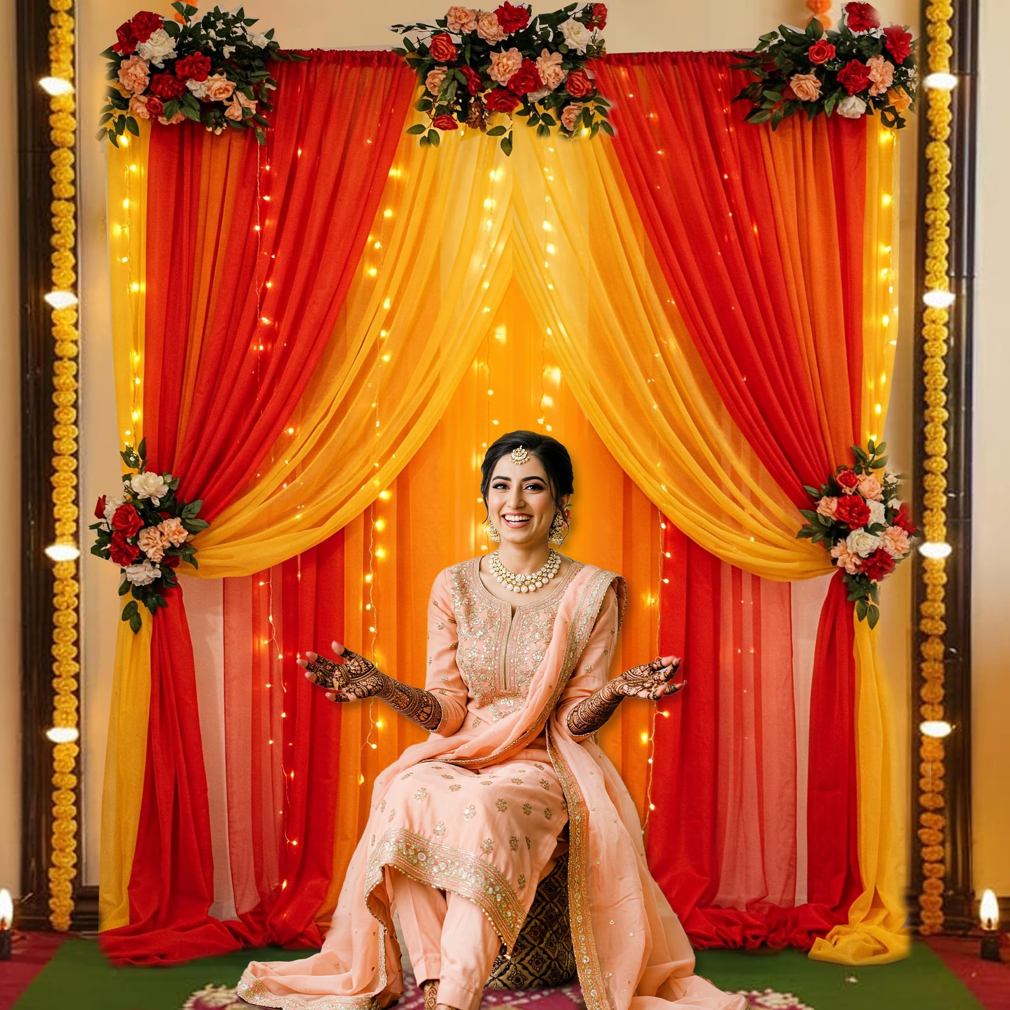 Gorgeous Backdrop Curtains with Lights