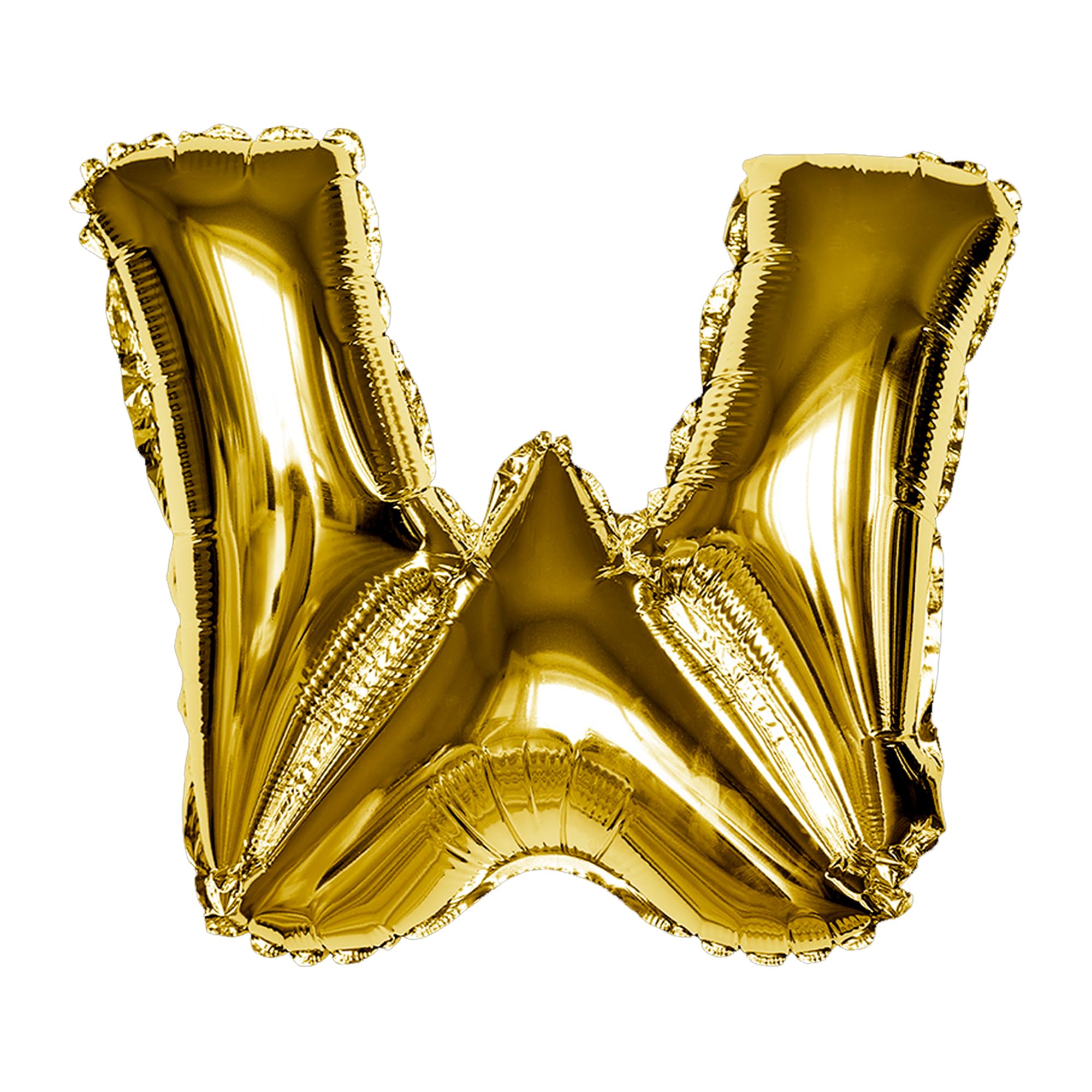 Gold w Letter Foil Balloon