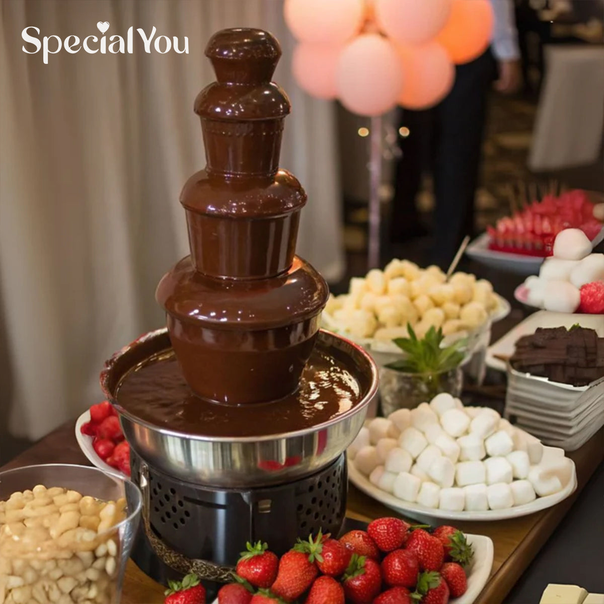Chocolate Fountain At Kids Birthday Party