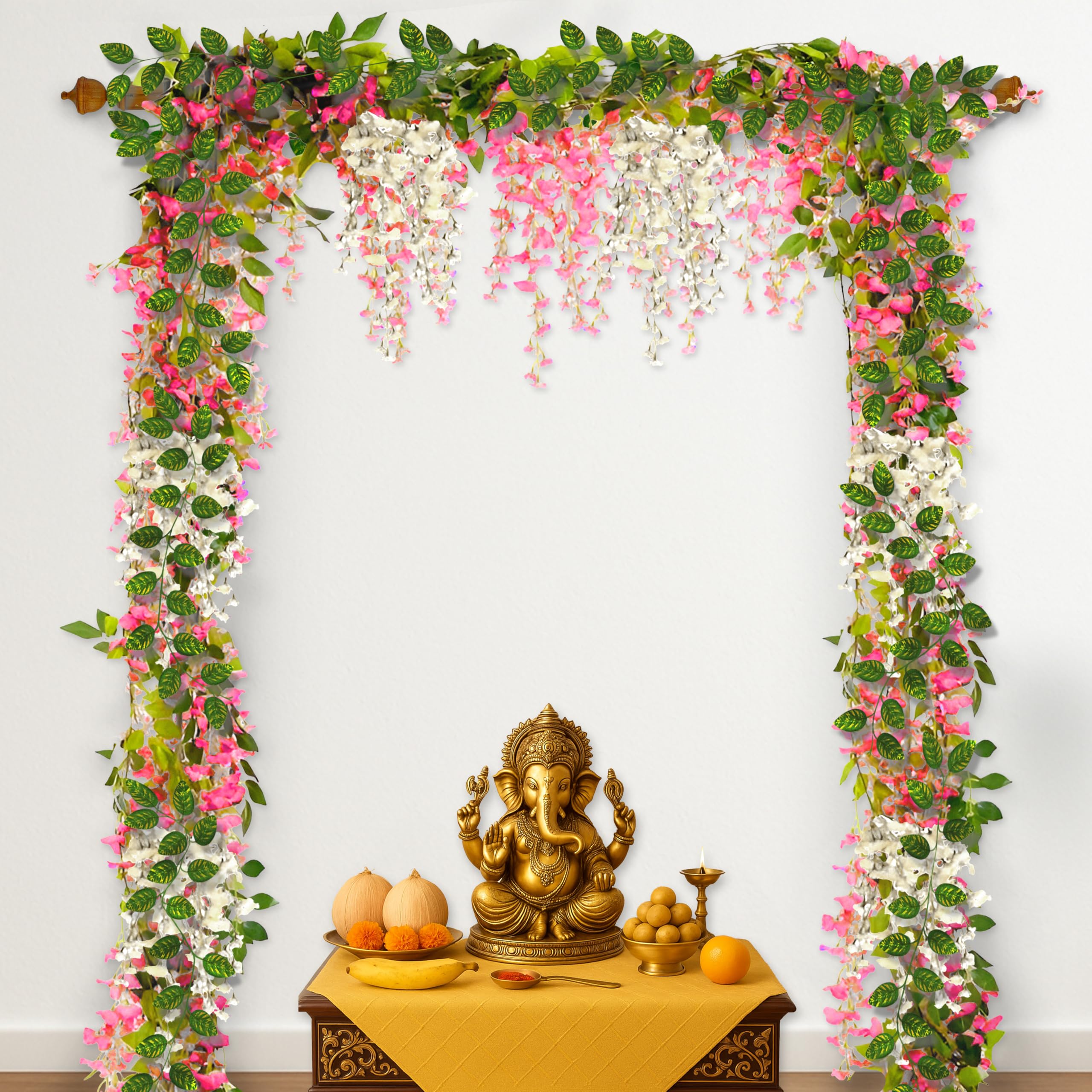 Pastel Charm Ganpati Setup