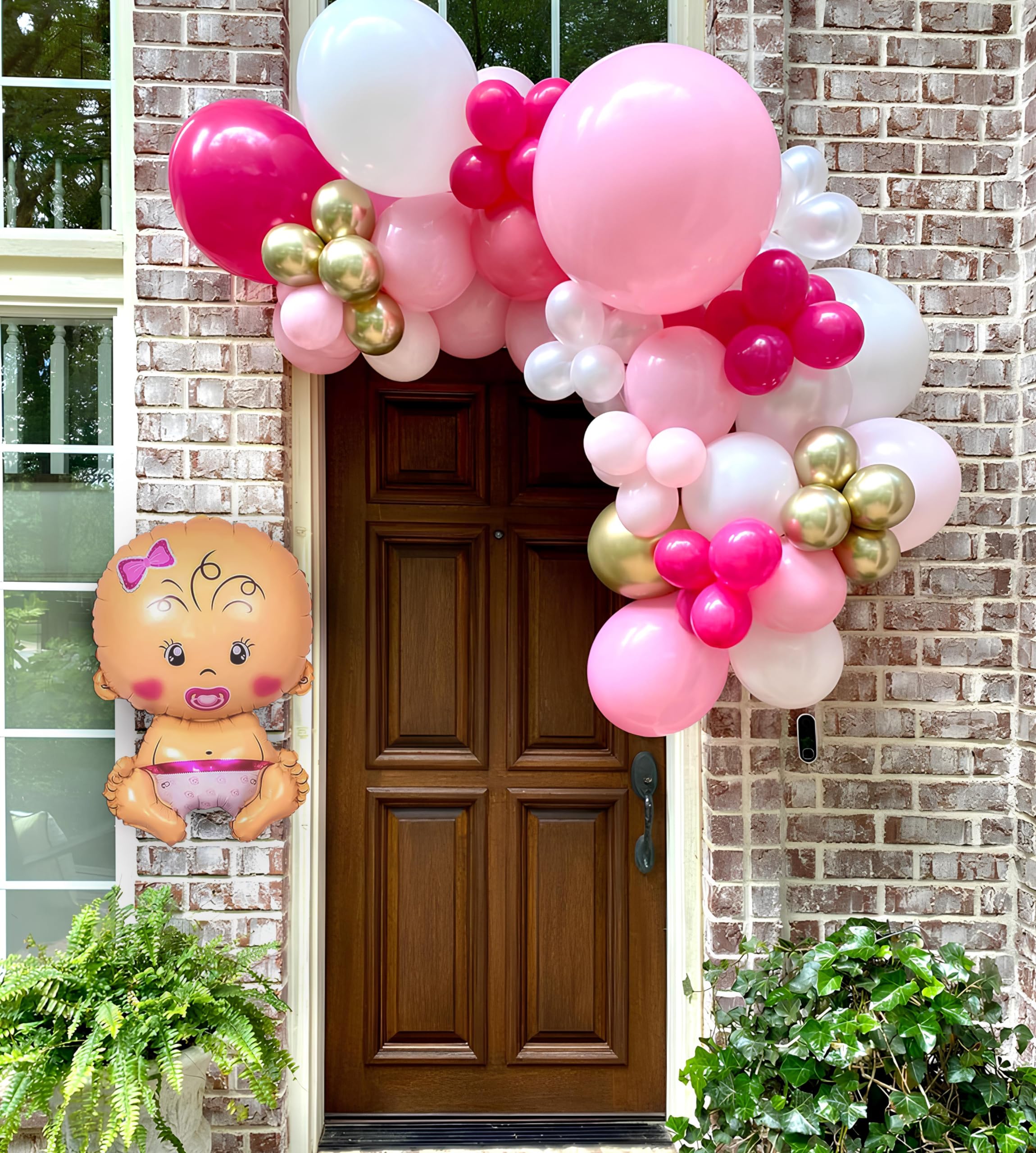 Balloons Entrance Decor for Her Special Naming Ceremony"