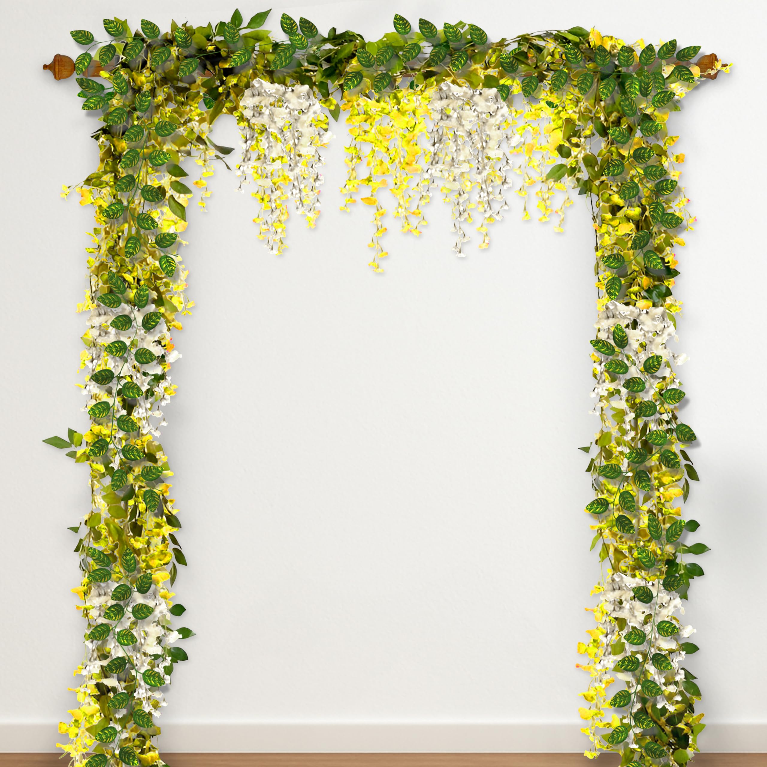 Yellow White Ganpati Decor