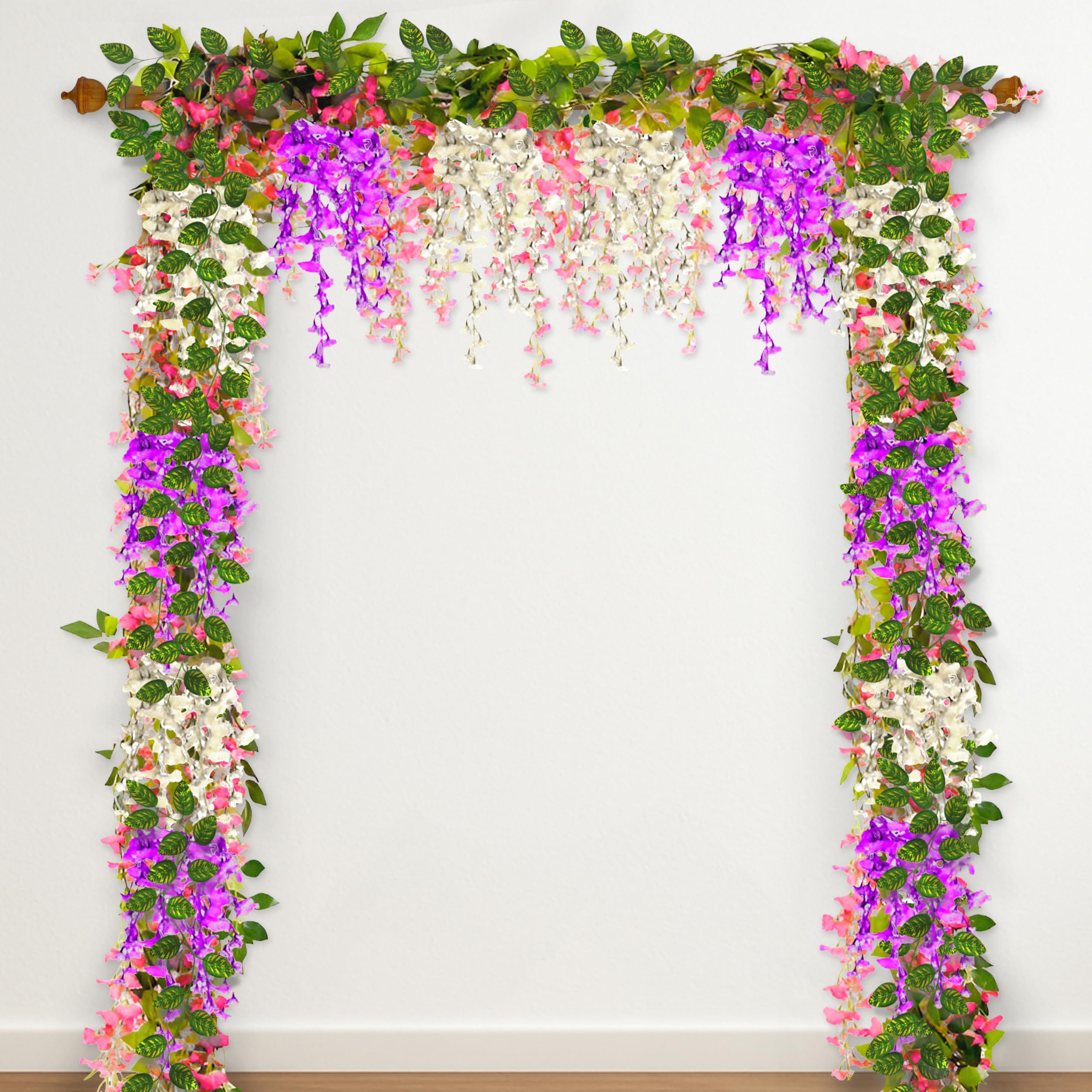 Graceful Ganpati Floral Frame
