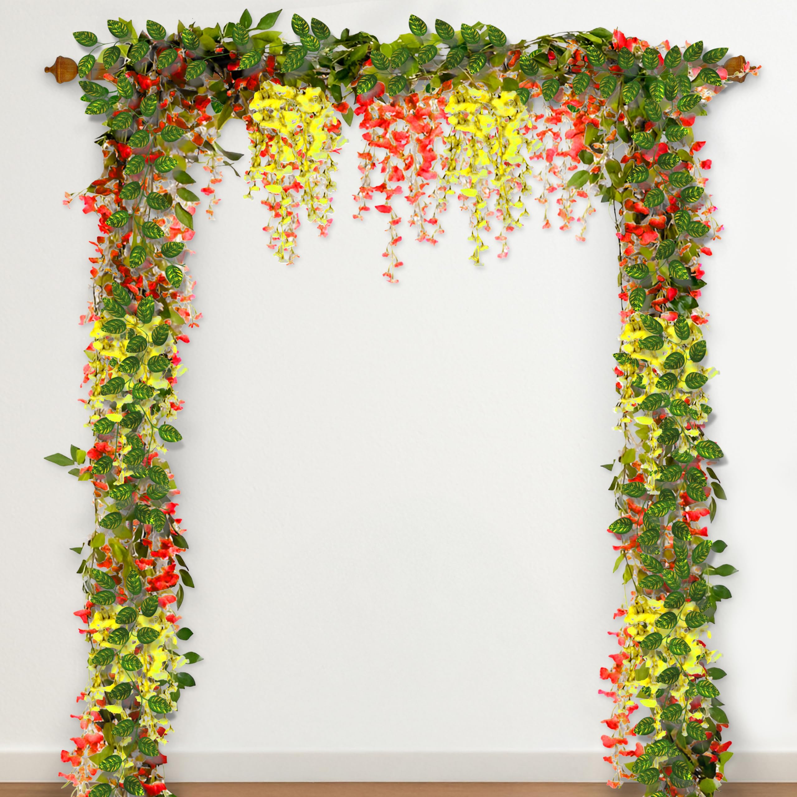 Bright Ganesh Red Diwali Decor Kit