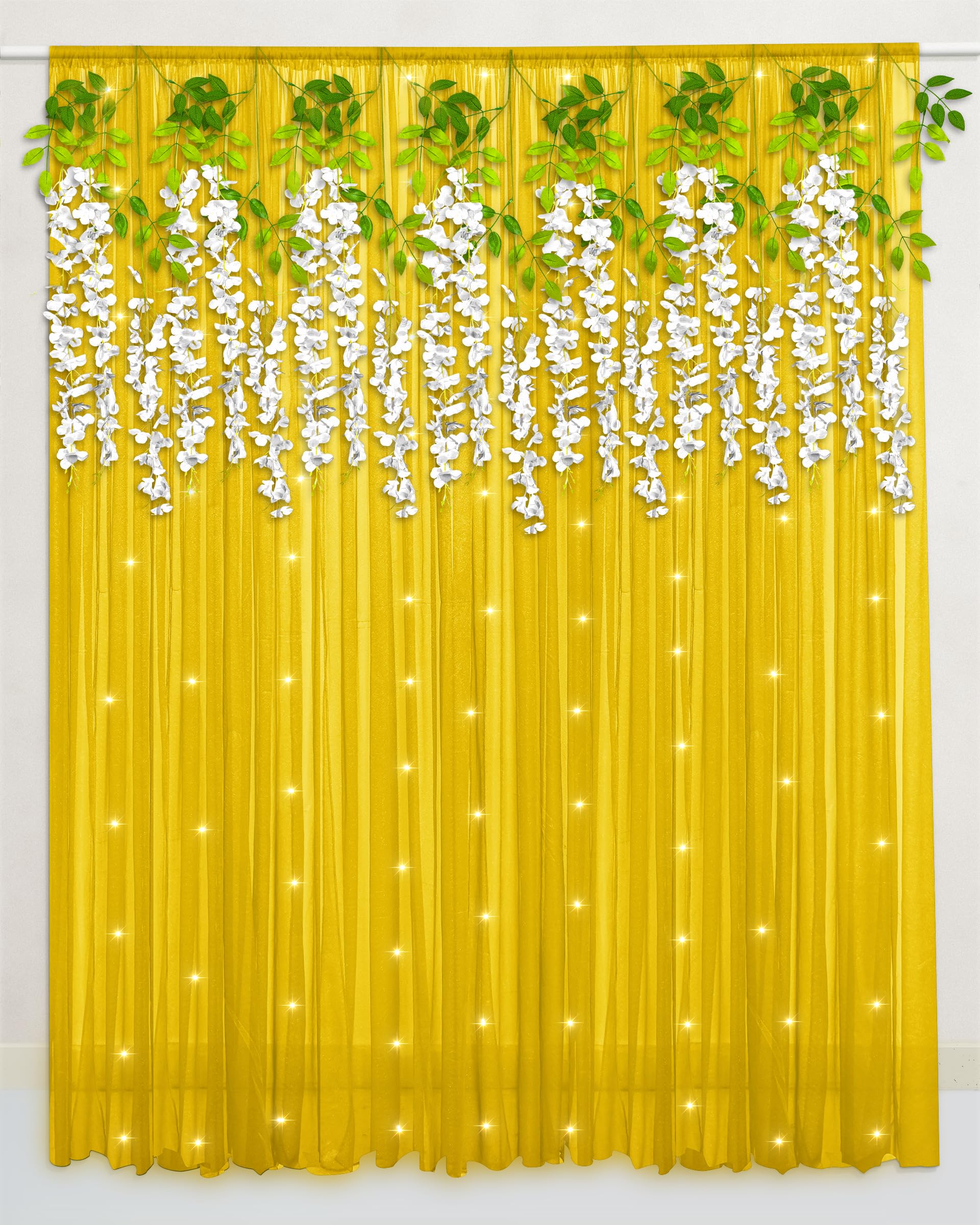 Yellow Backdrop To enhance your Ganesh Chaturthi