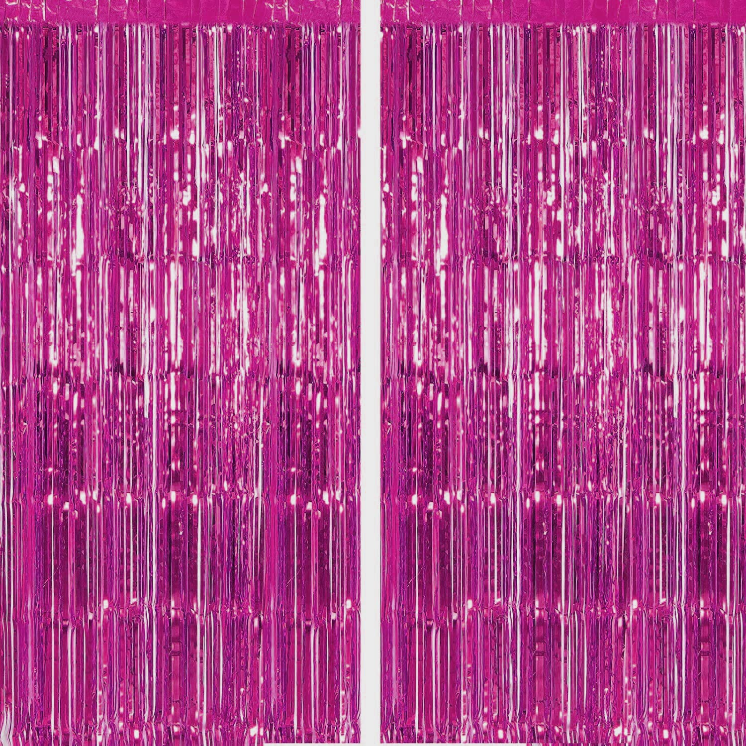 pink fringe curtains