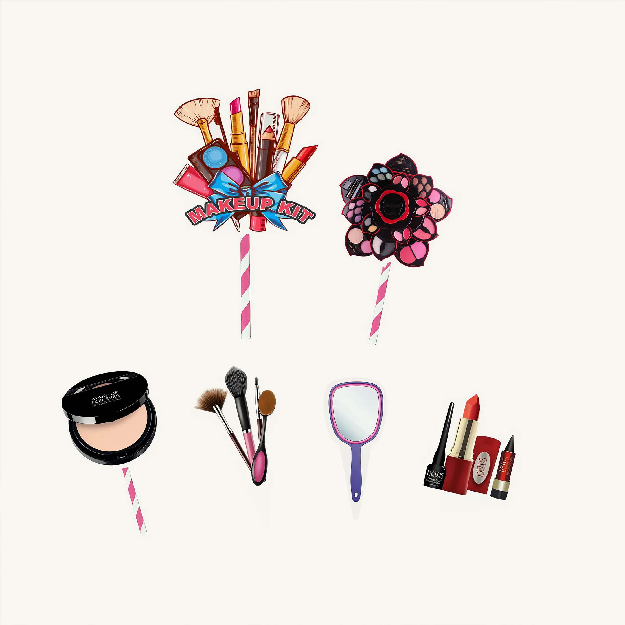 Make Up Cake Topper